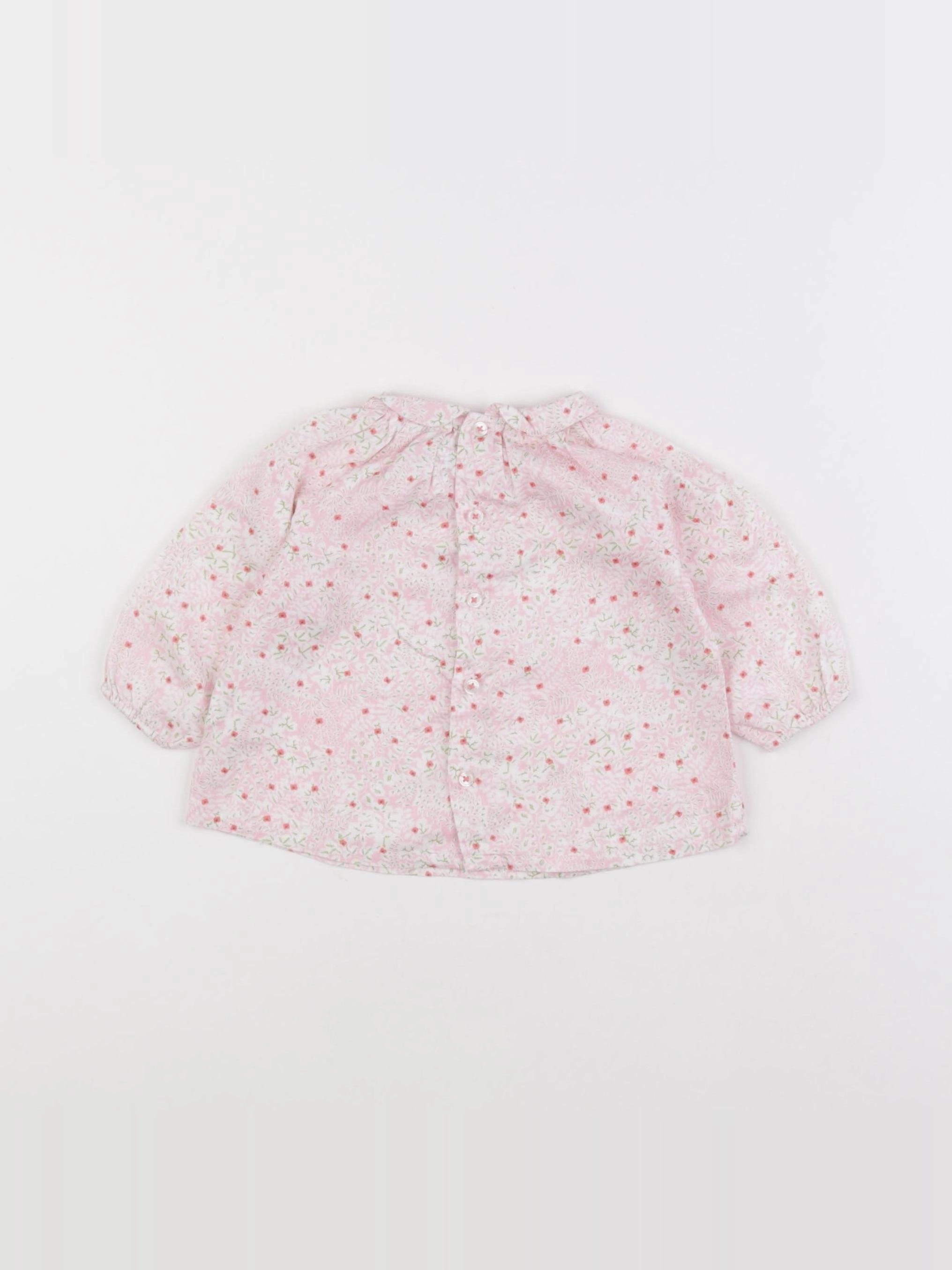 Boutchou - blouse rose - 6 mois