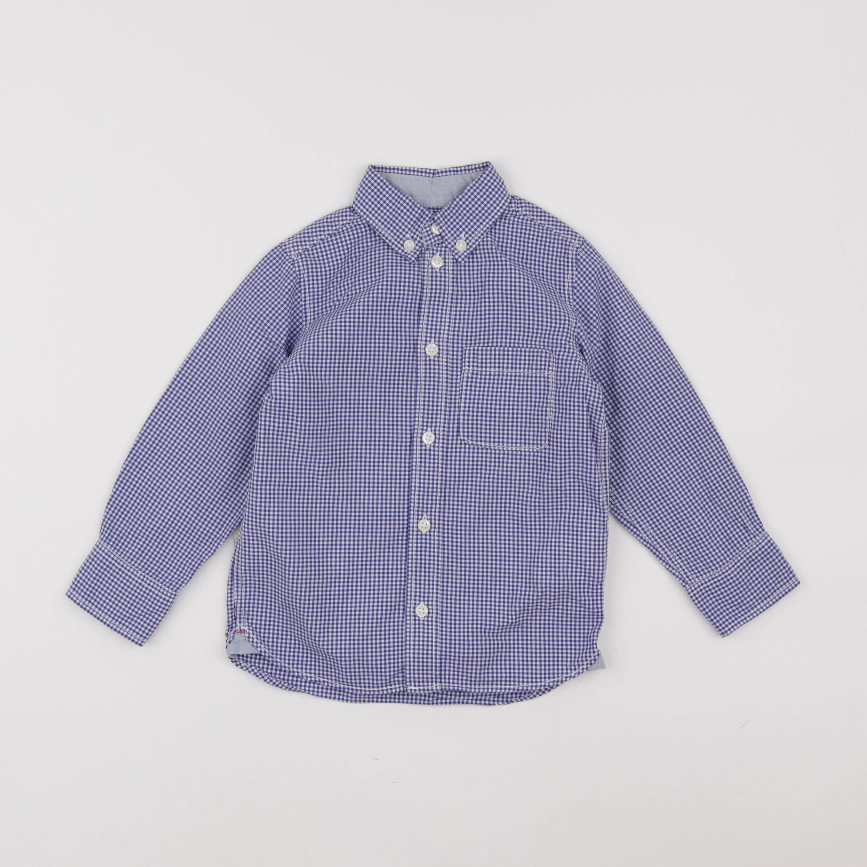 H&M - chemise bleu - 2/3 ans