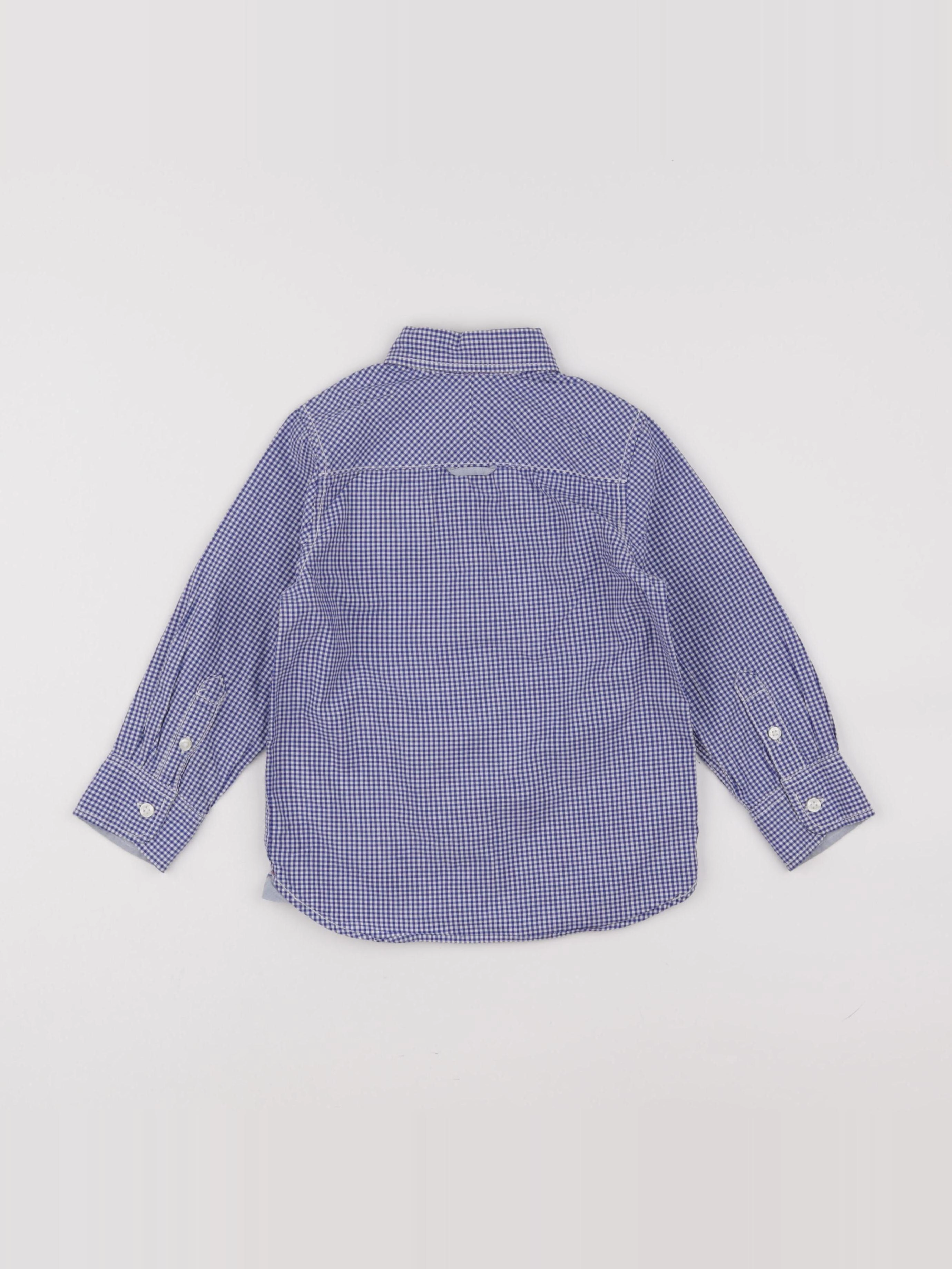 H&M - chemise bleu - 2/3 ans