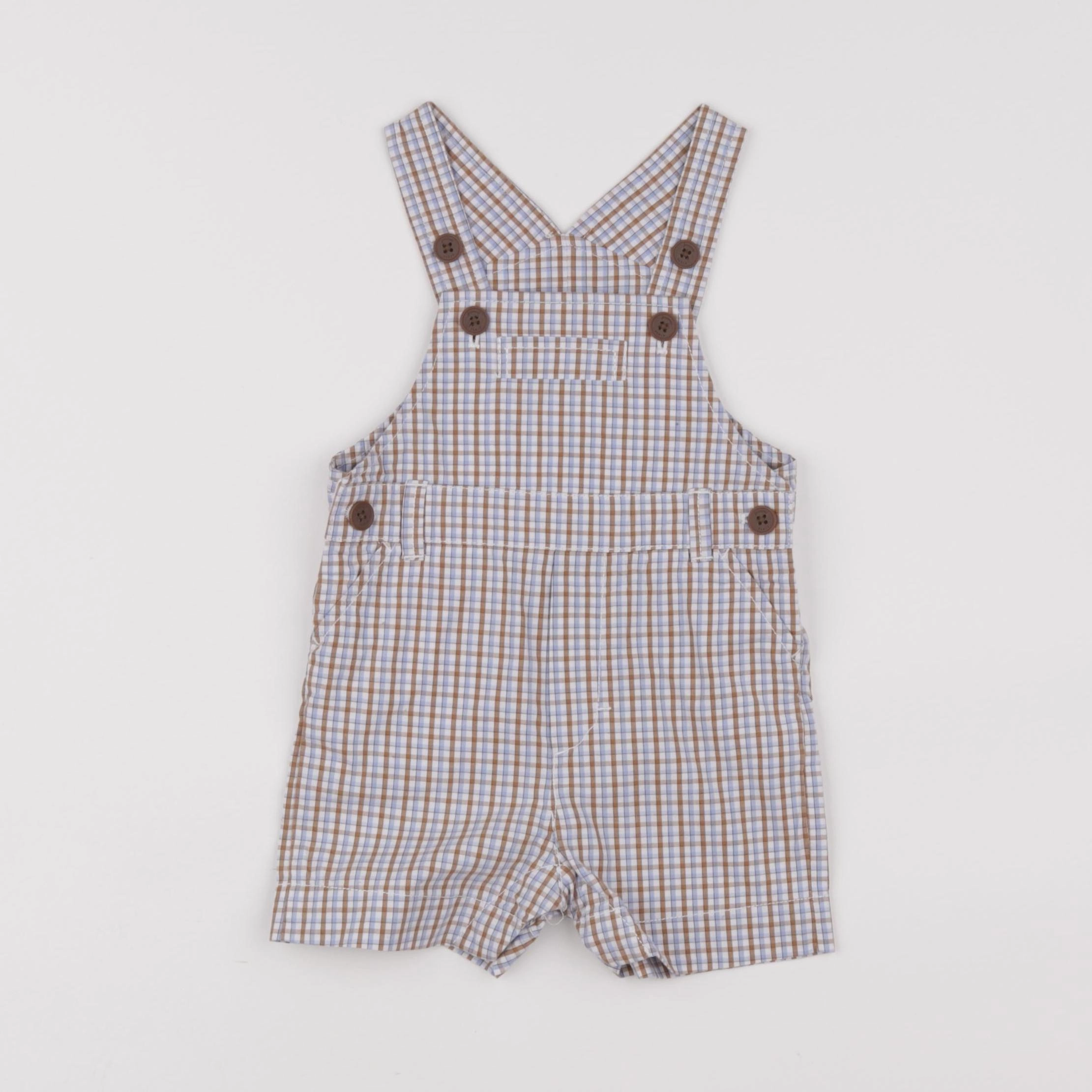 Jacadi - salopette bleu, marron - 6 mois