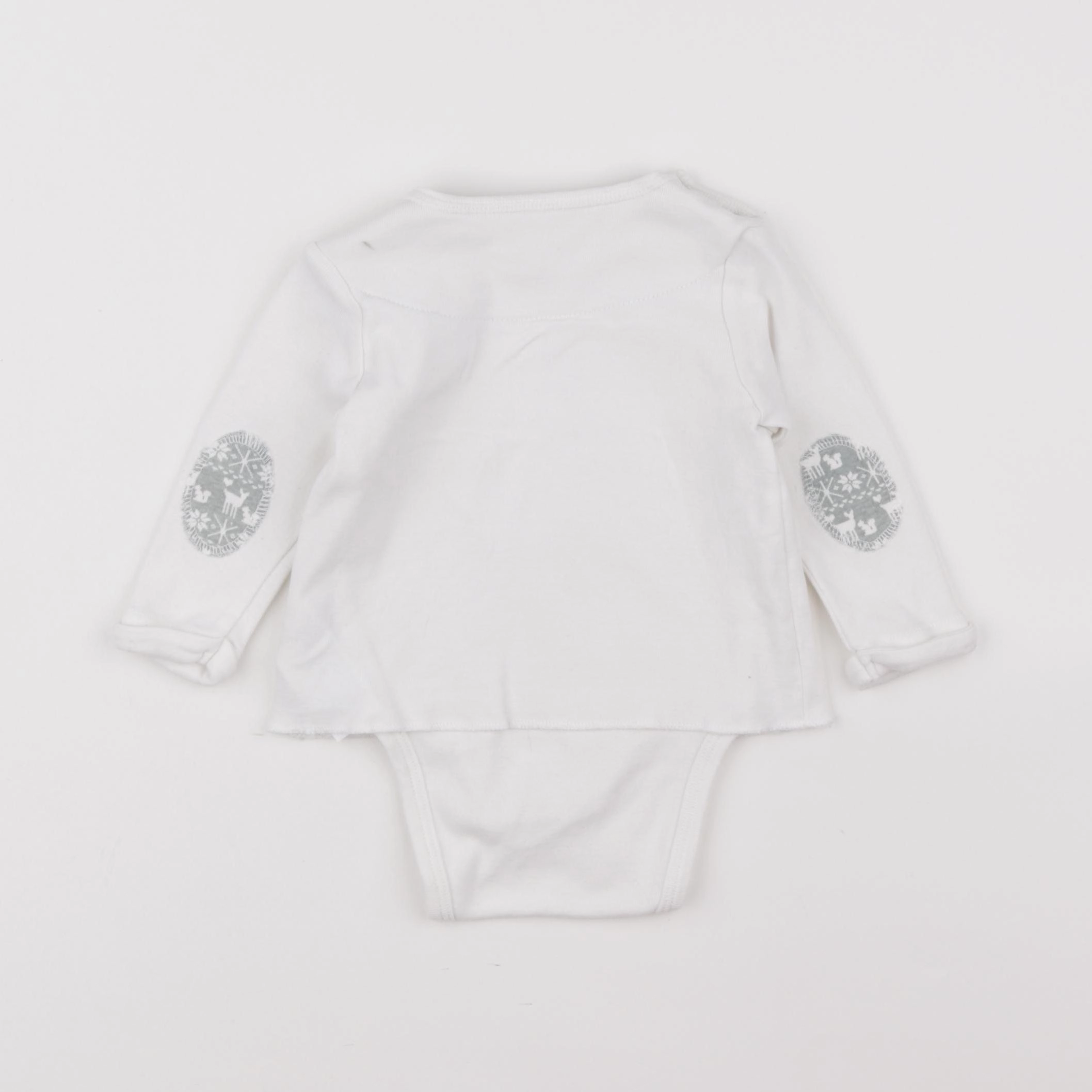 Vertbaudet - body tee-shirt blanc - 6 mois