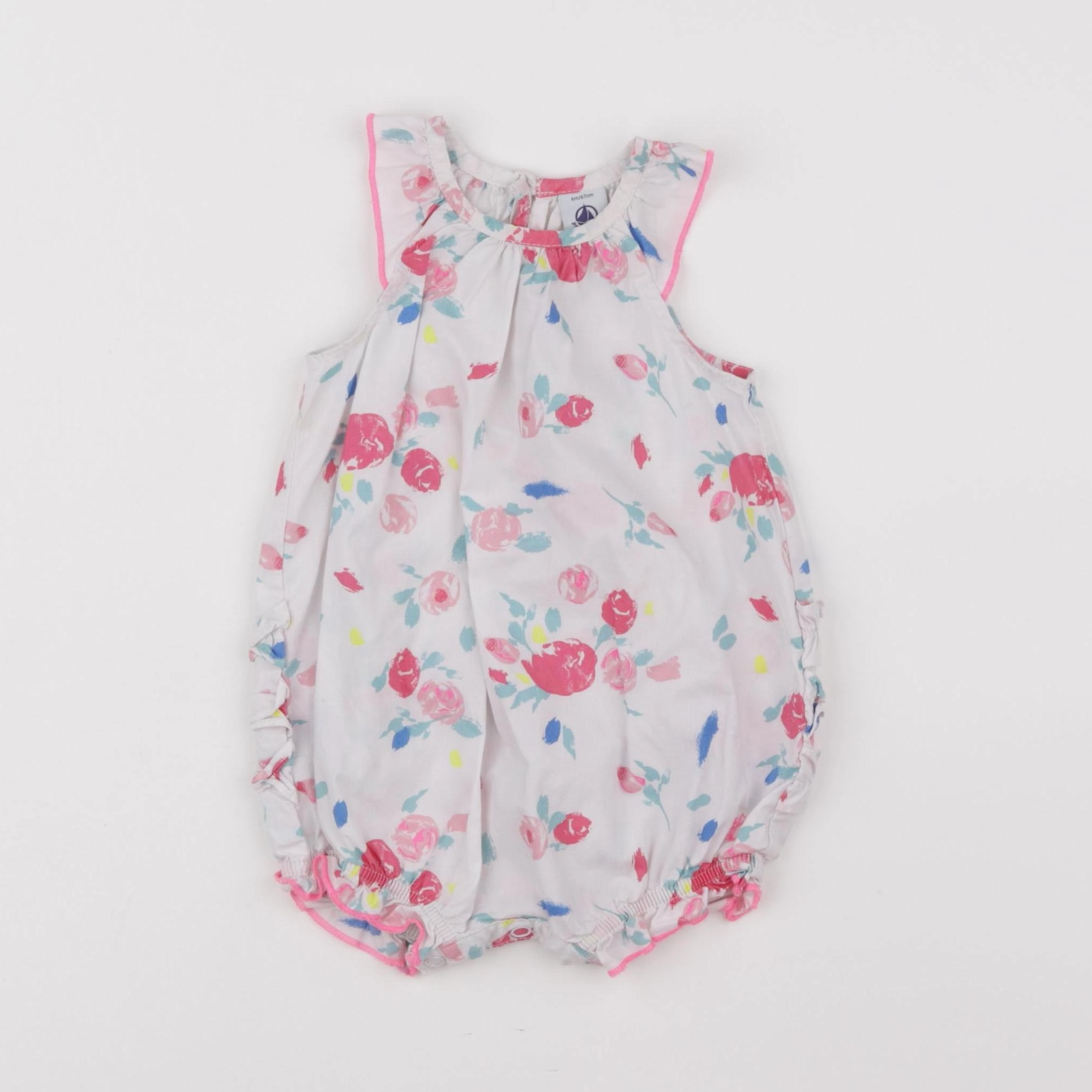 Petit Bateau - combinaison multicolore - 6 mois