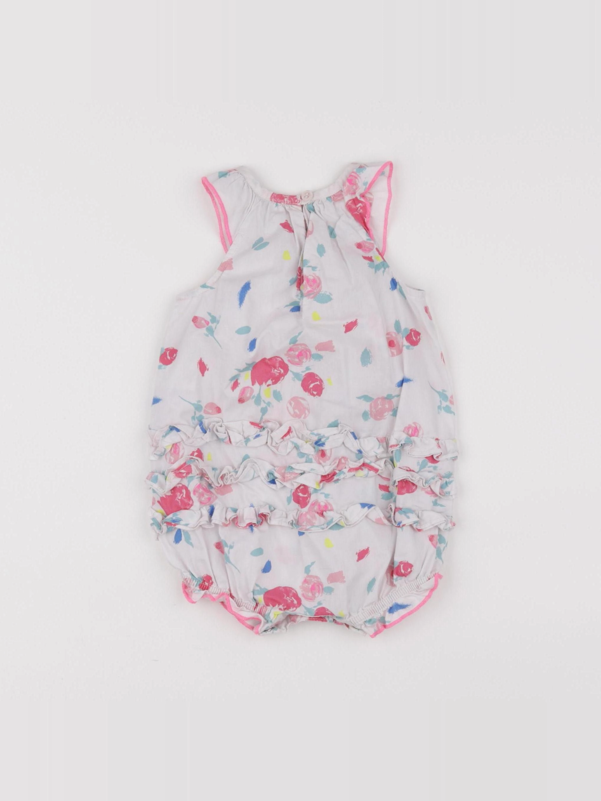 Petit Bateau - combinaison multicolore - 6 mois
