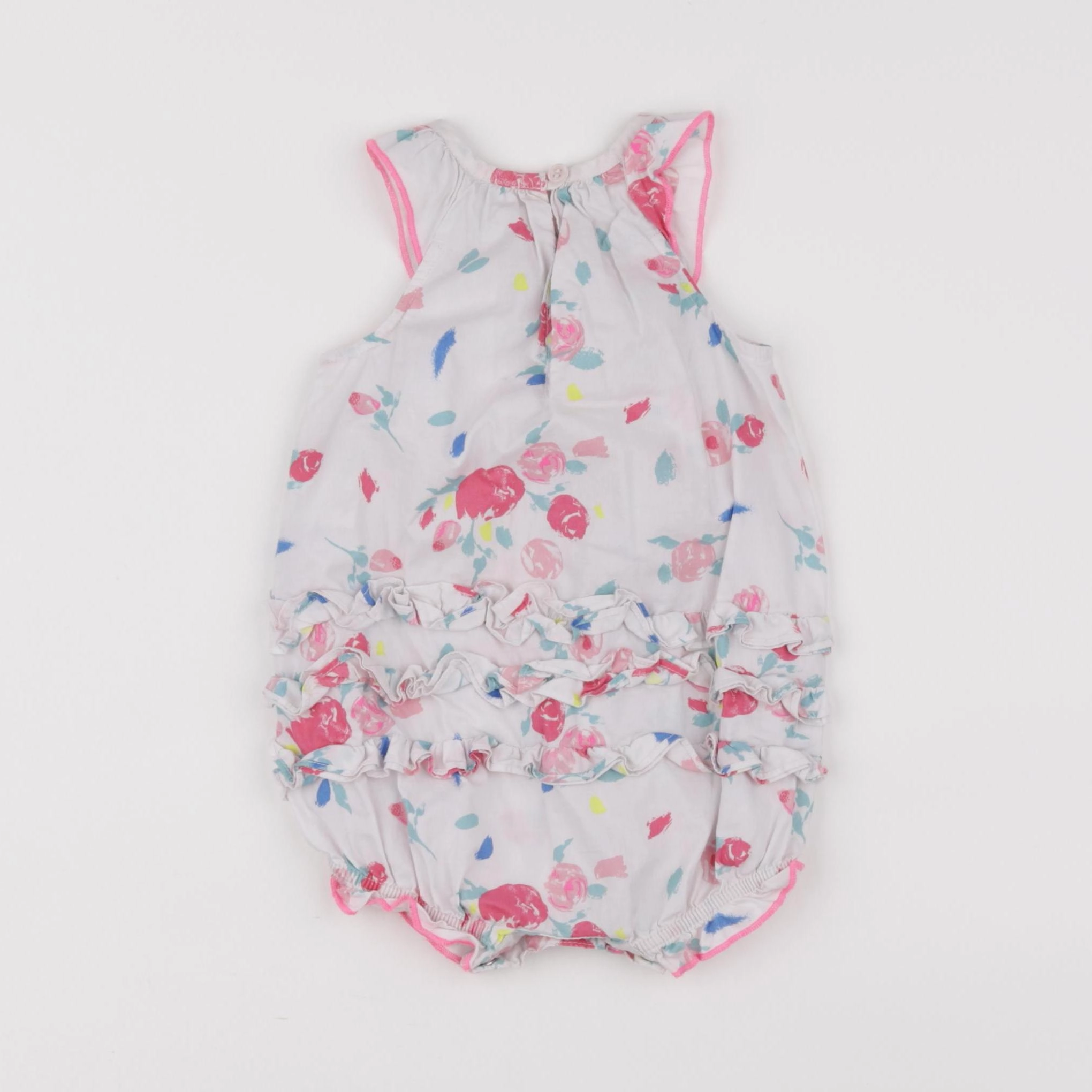 Petit Bateau - combinaison multicolore - 6 mois