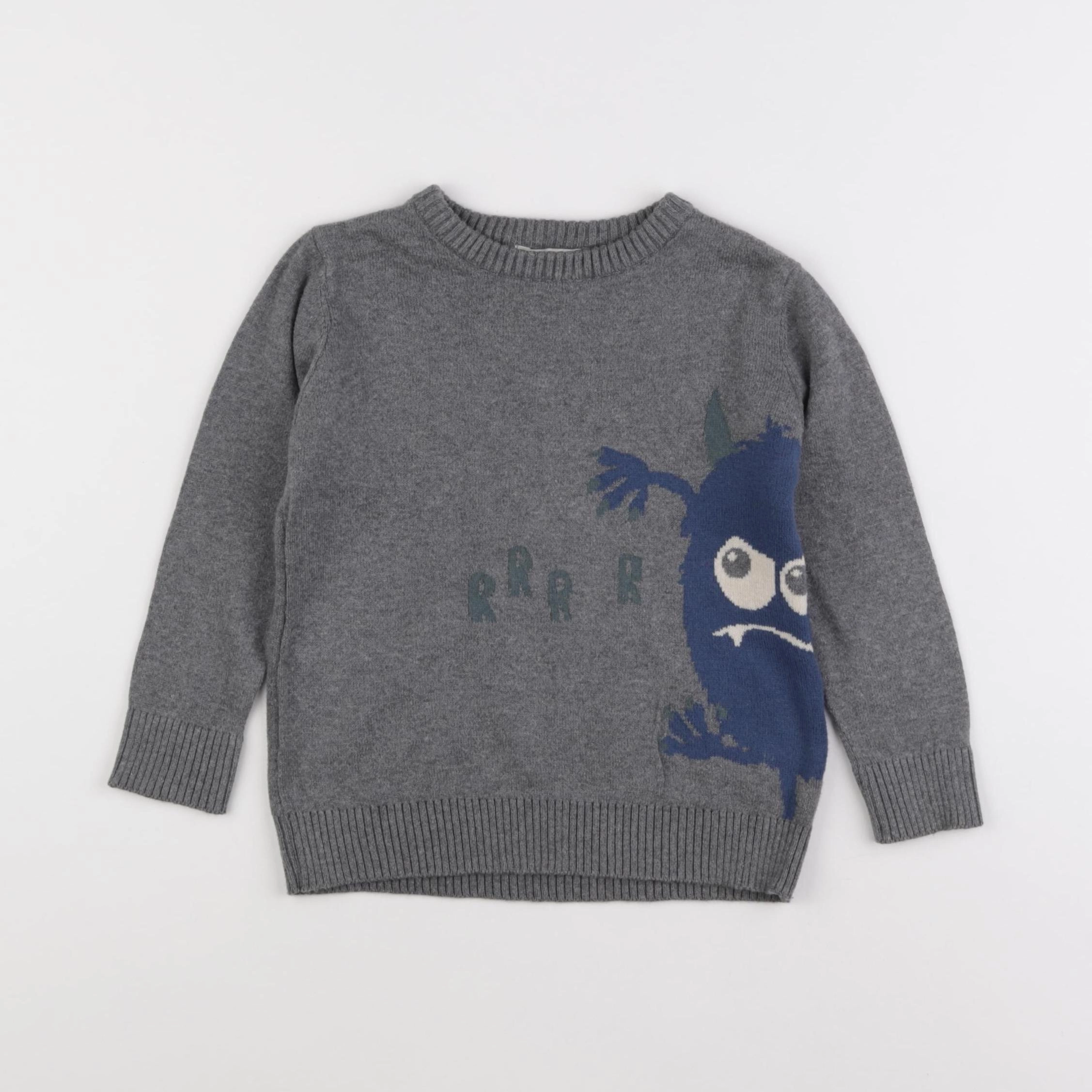 Vertbaudet - pull gris - 3 ans