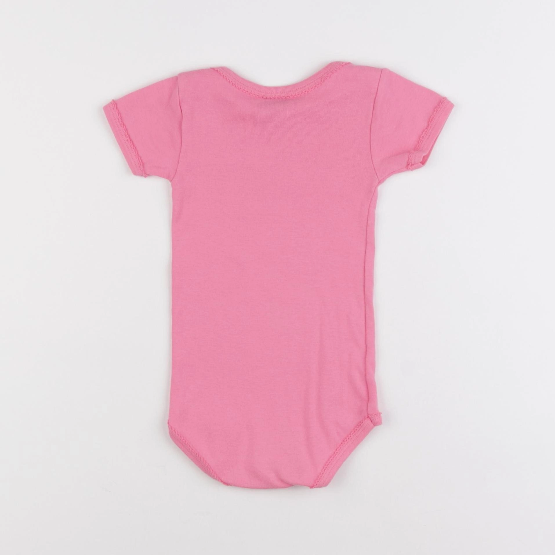 Petit Bateau - body rose - 12 mois