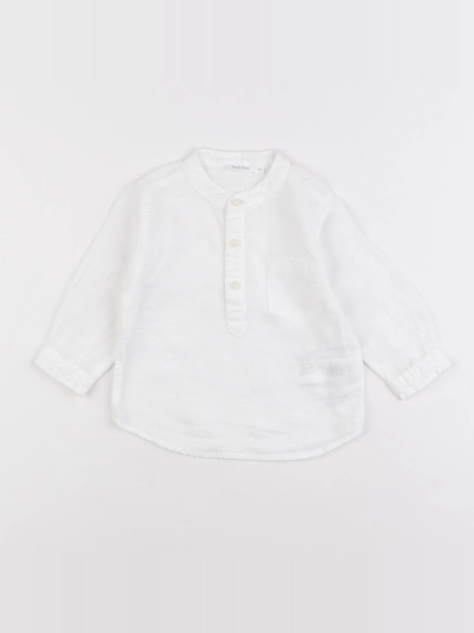 Boutchou - chemise blanc - 6 mois