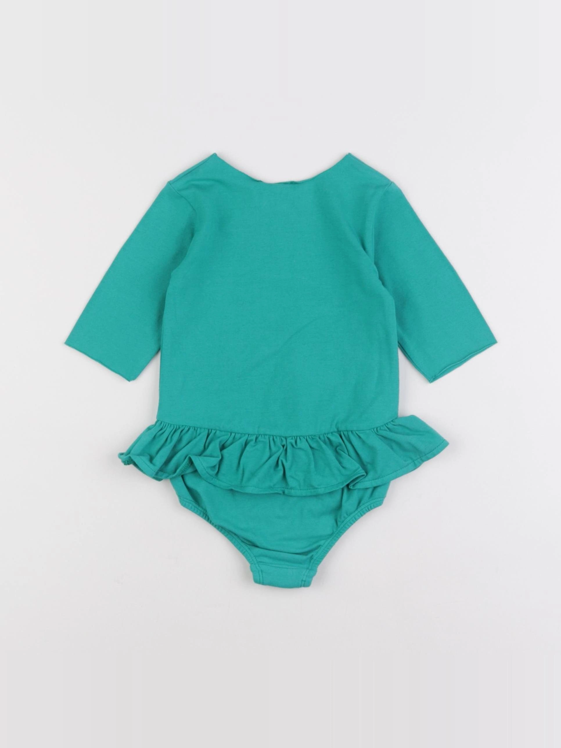 Bonton - body tee-shirt vert - 1 mois