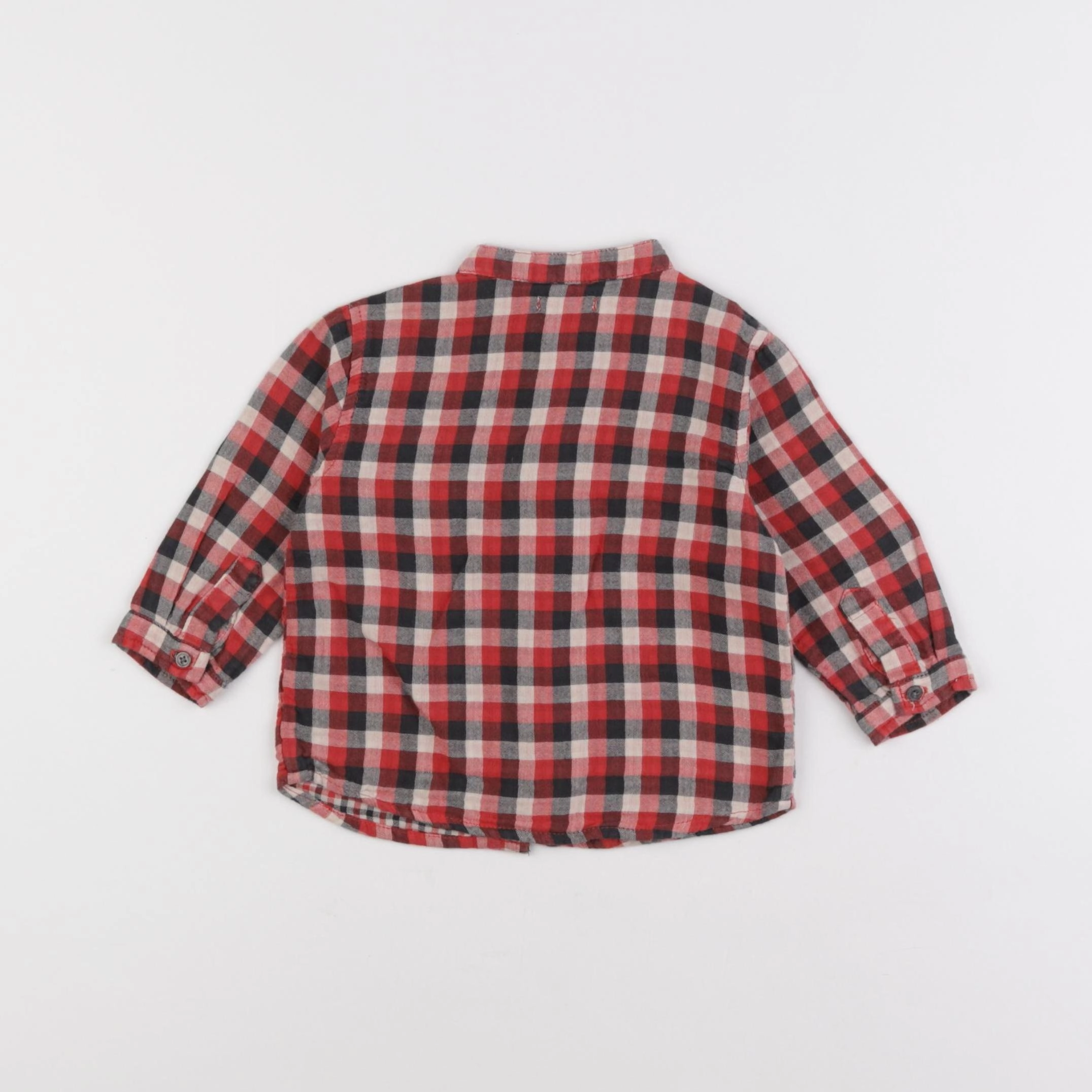 Boutchou - chemise rouge - 9 mois