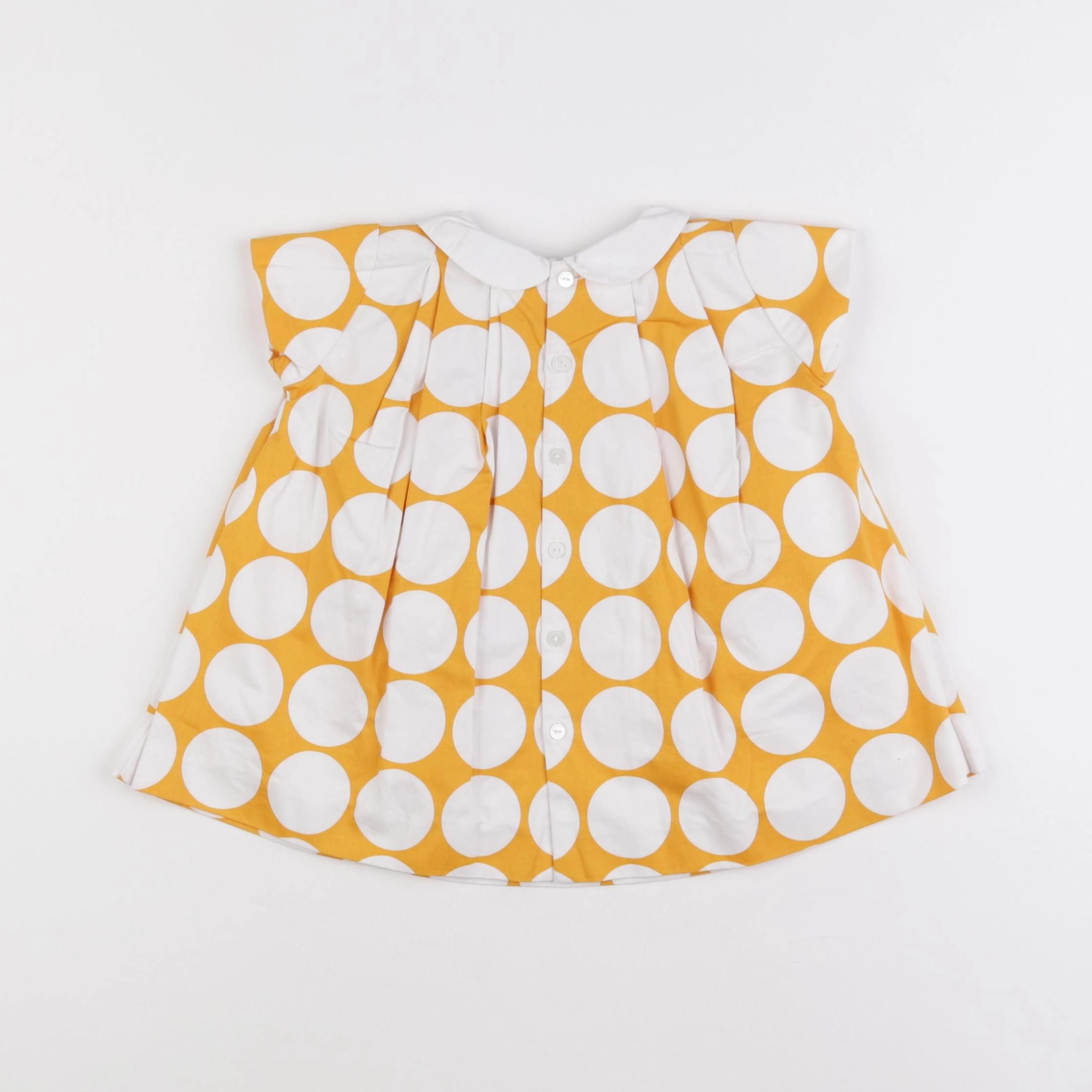 Jacadi - blouse blanc, jaune - 6 mois