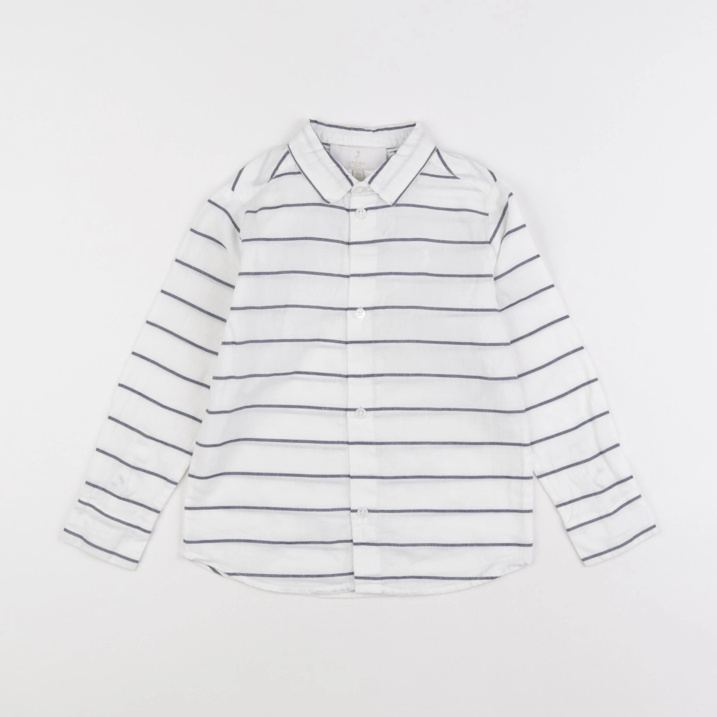 Jacadi - chemise blanc, bleu - 4 ans