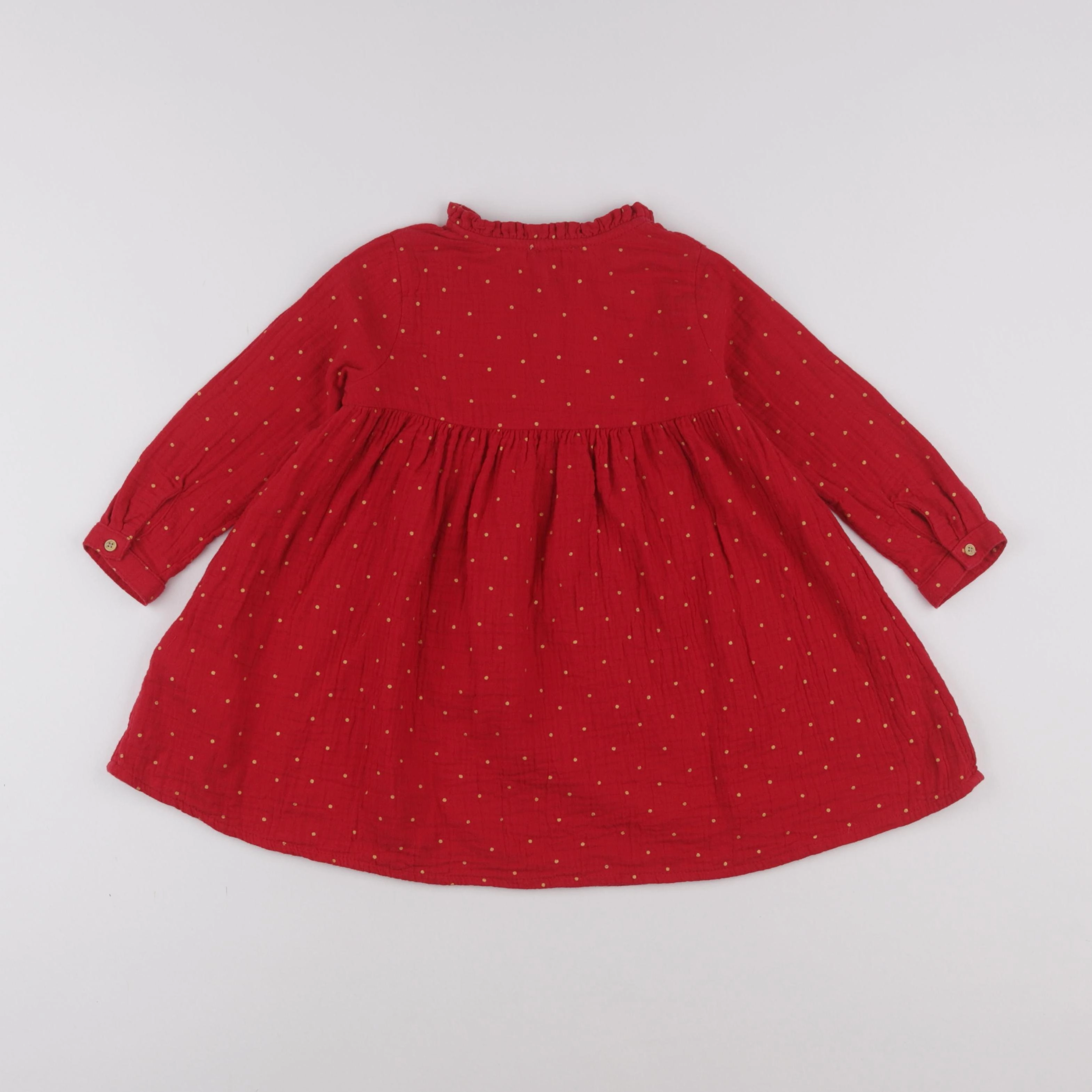 Vertbaudet - robe rouge - 3 ans