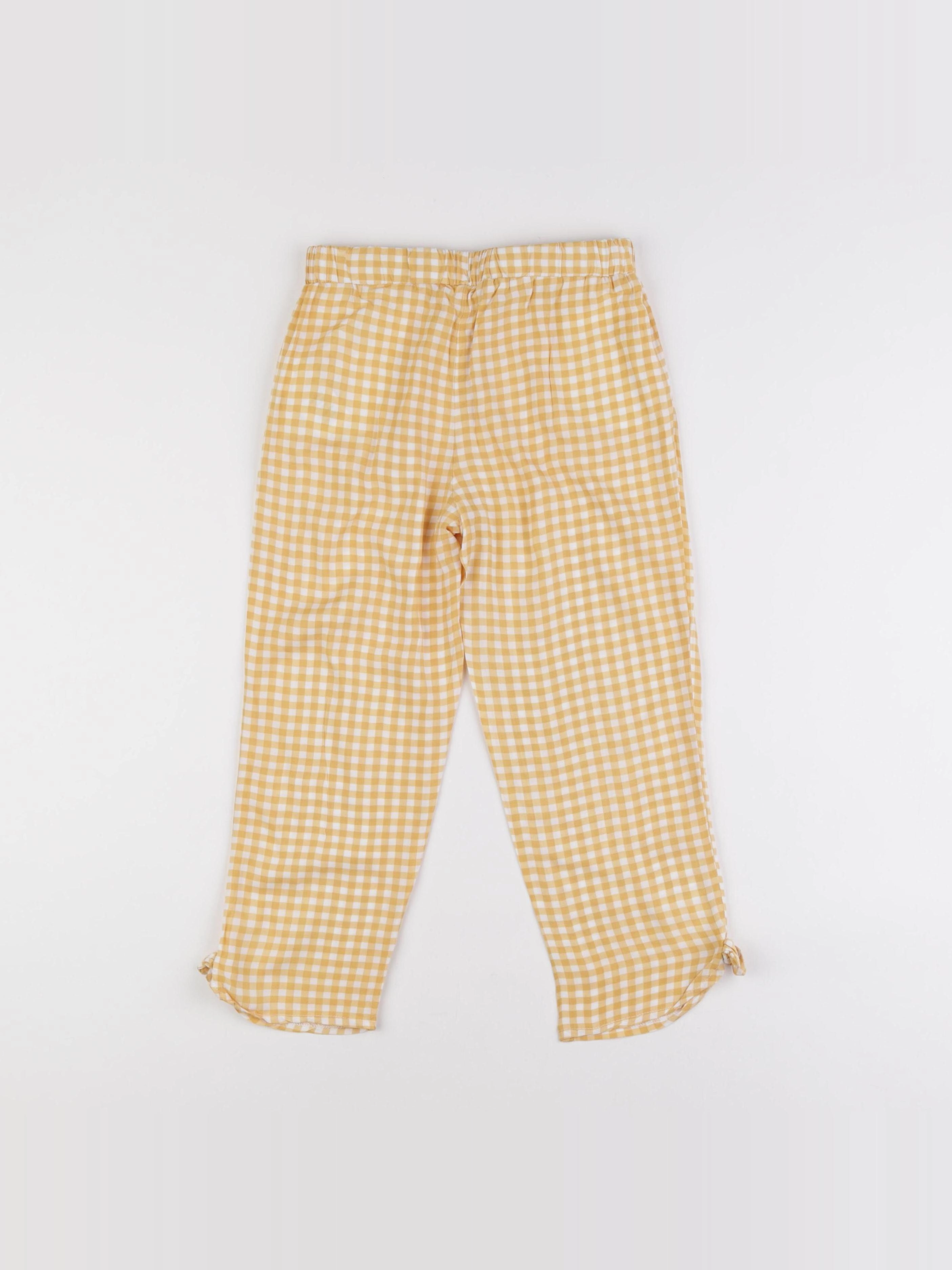 Vertbaudet - pantacourt jaune - 8 ans