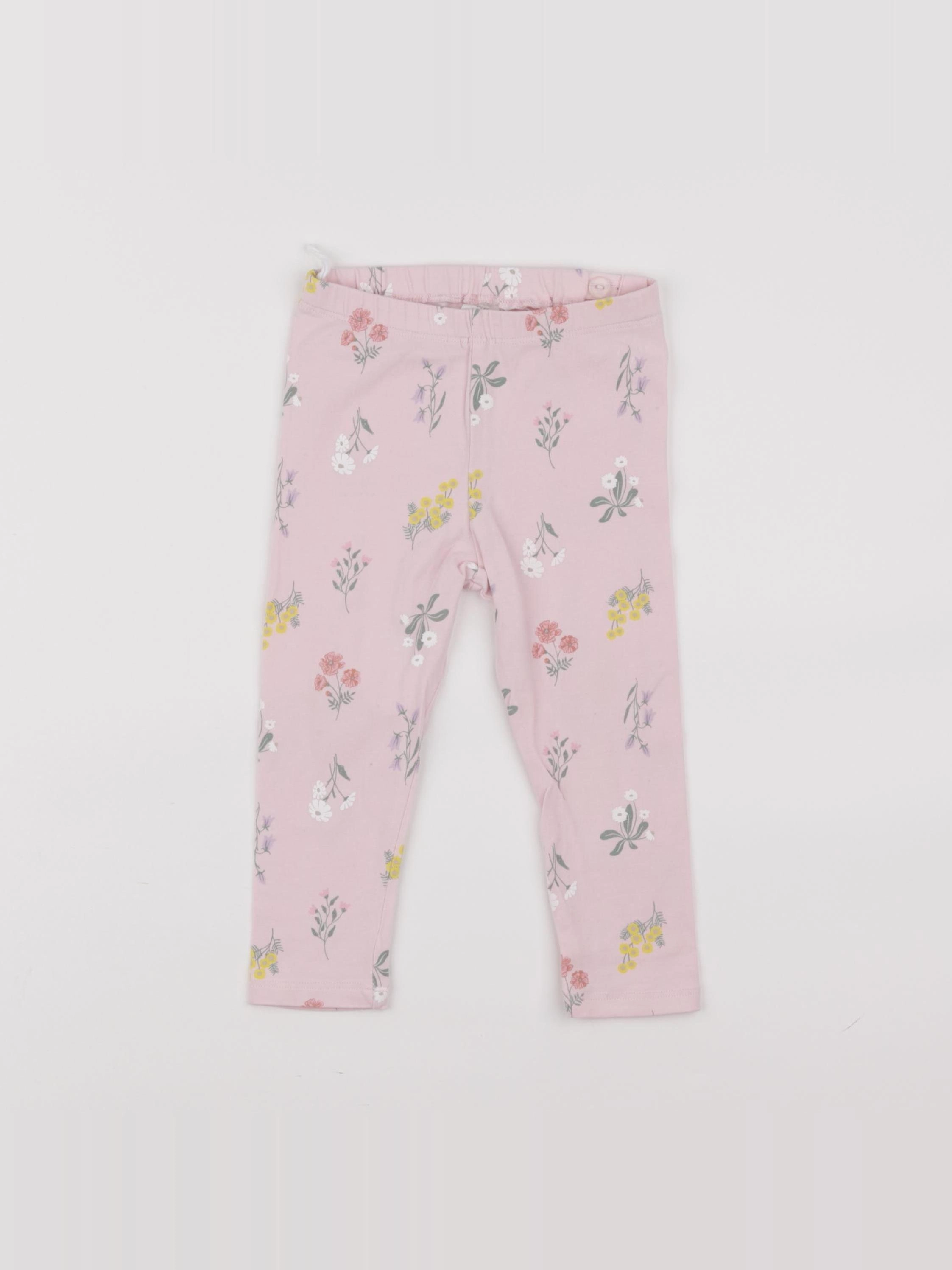 H&M - legging rose - 12/18 mois