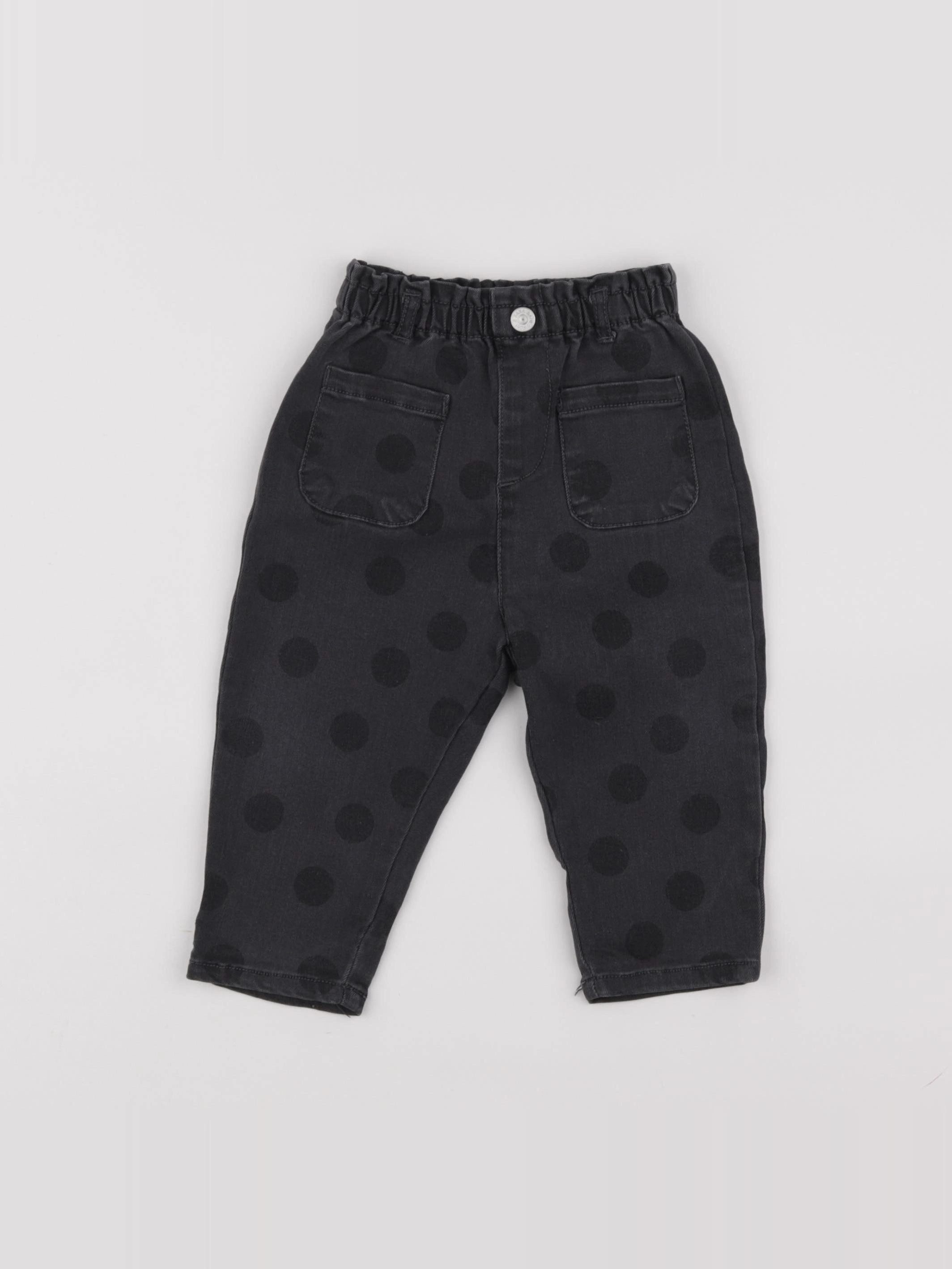Zara - jean noir - 6/9 mois
