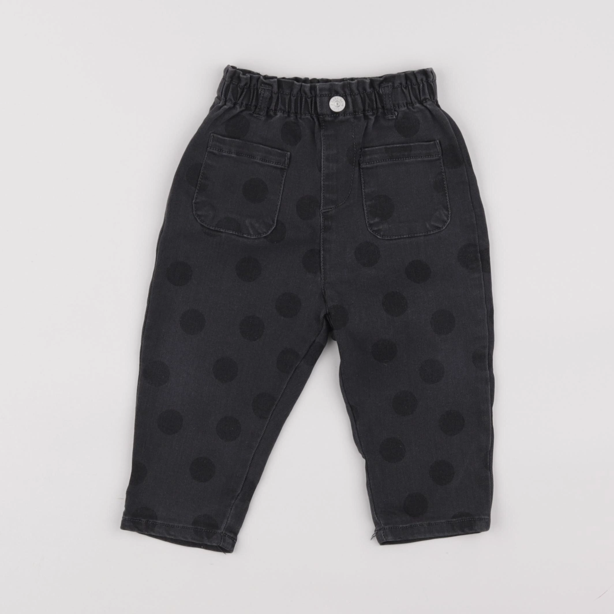 Zara - jean noir - 6/9 mois