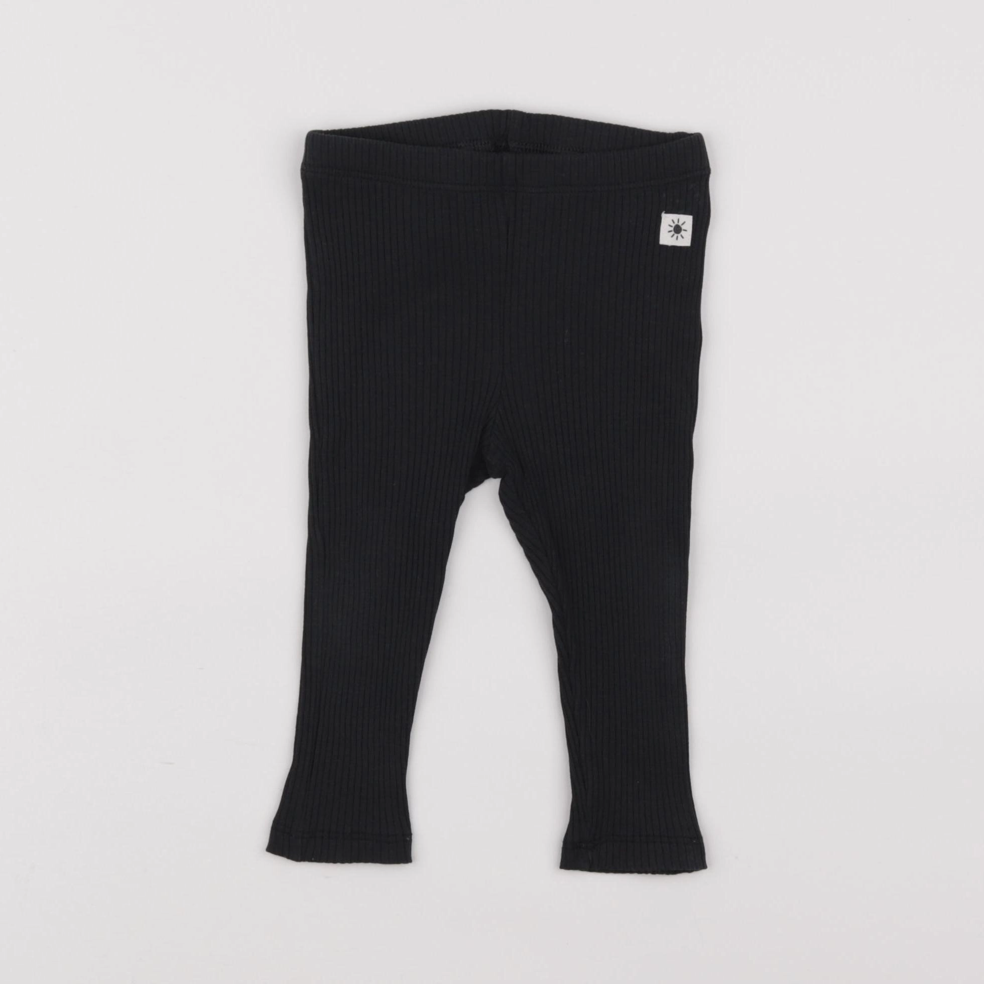 Lindex - legging noir - 6/9 mois