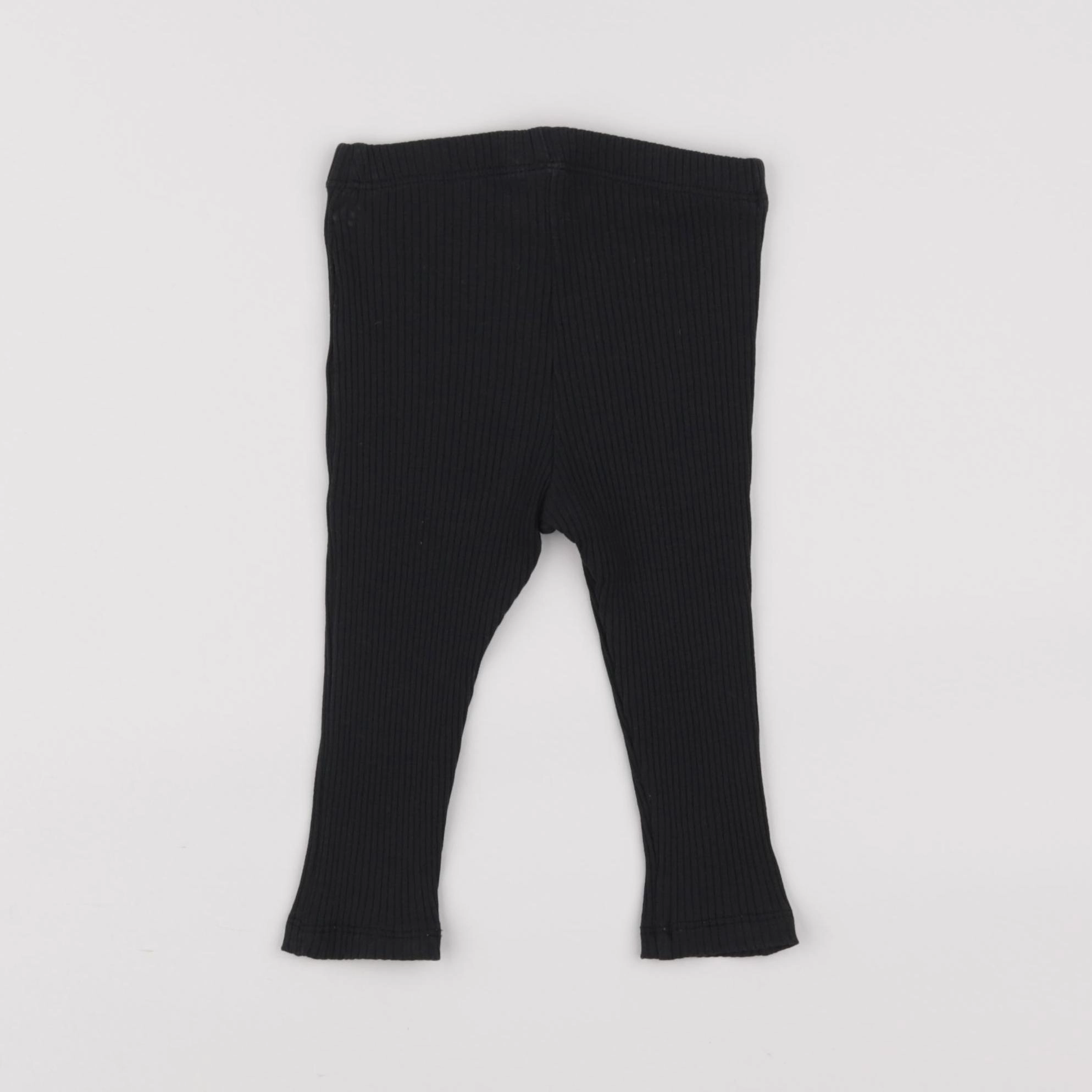 Lindex - legging noir - 6/9 mois