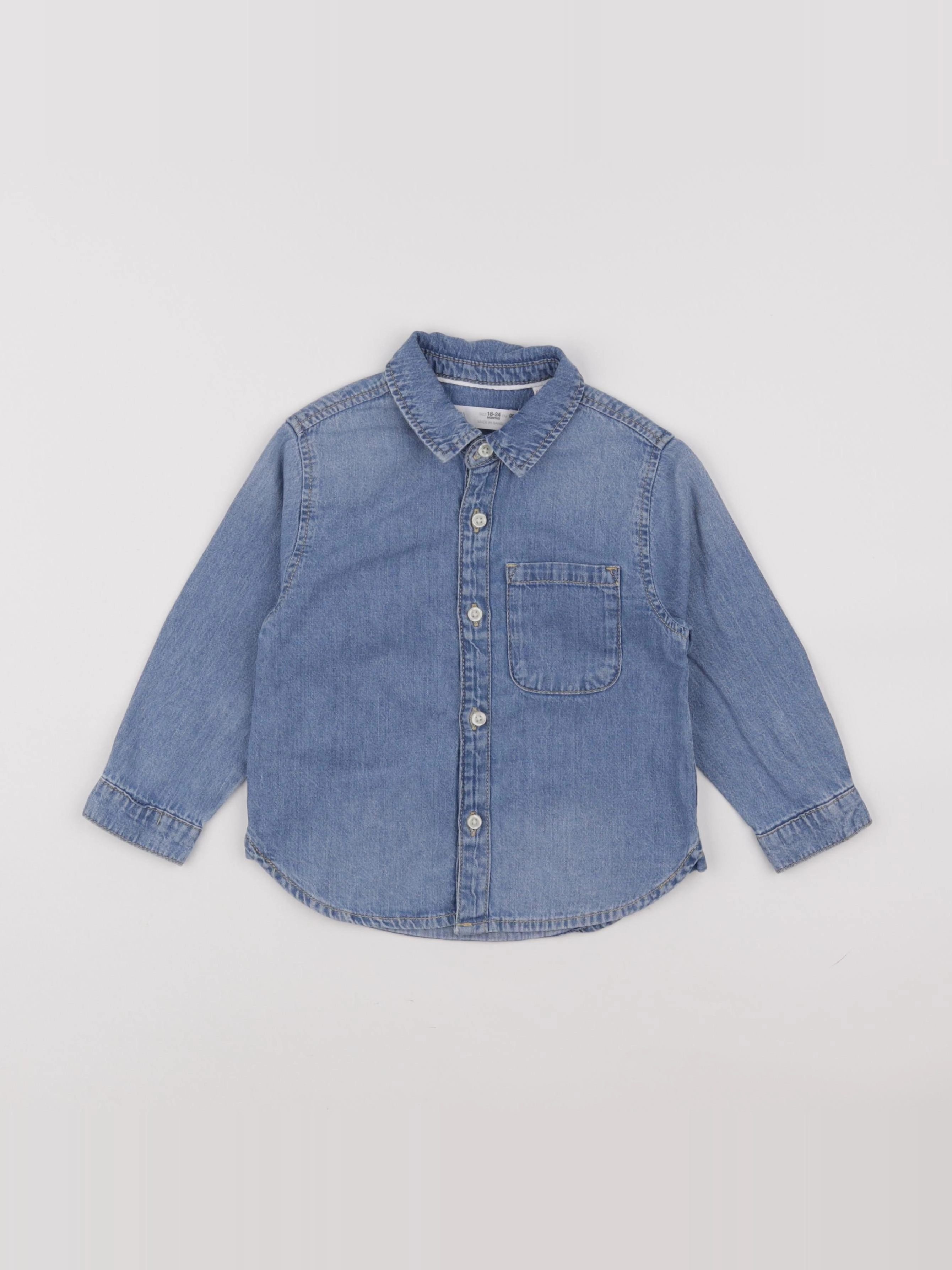Zara - chemise bleu - 18/24 mois