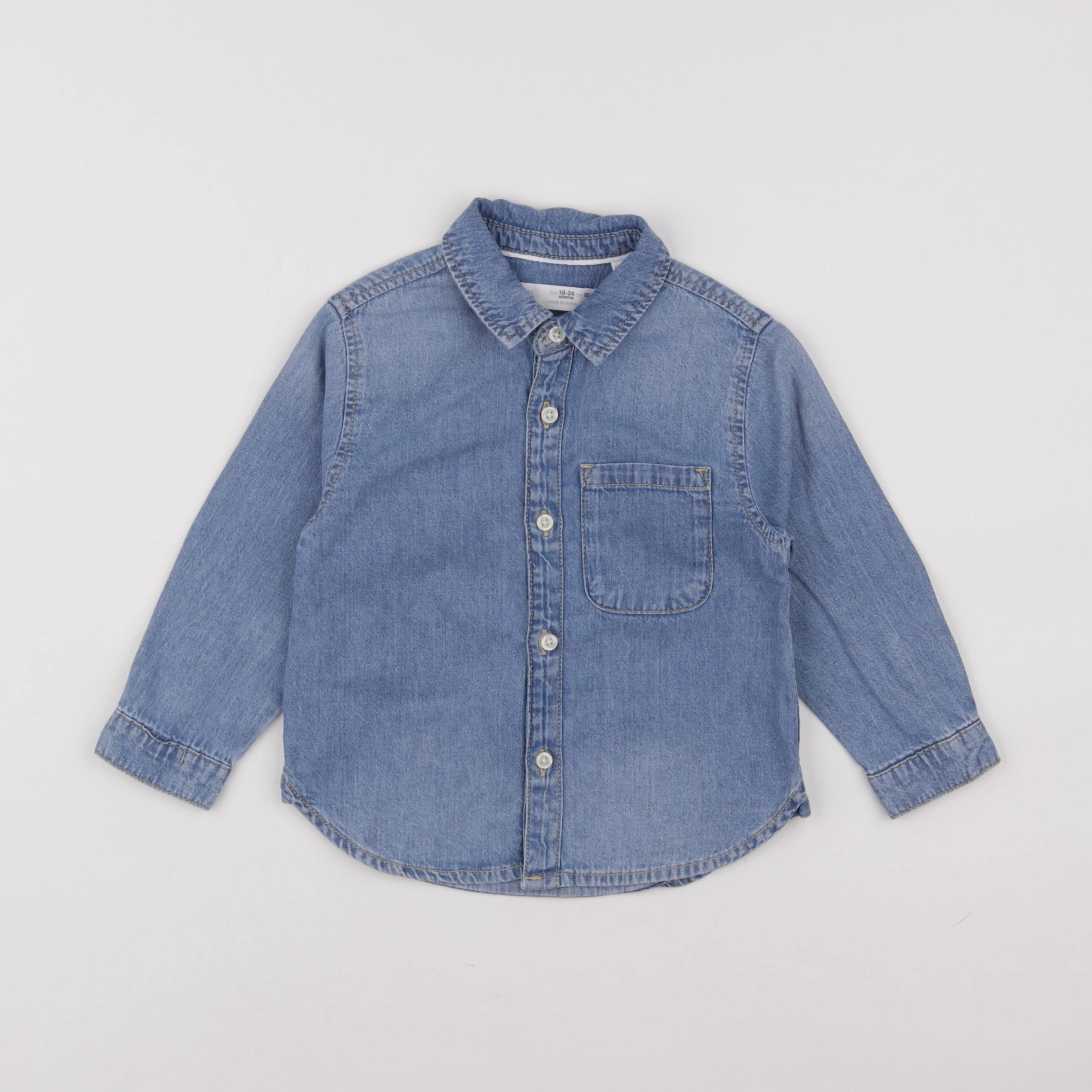 Zara - chemise bleu - 18/24 mois