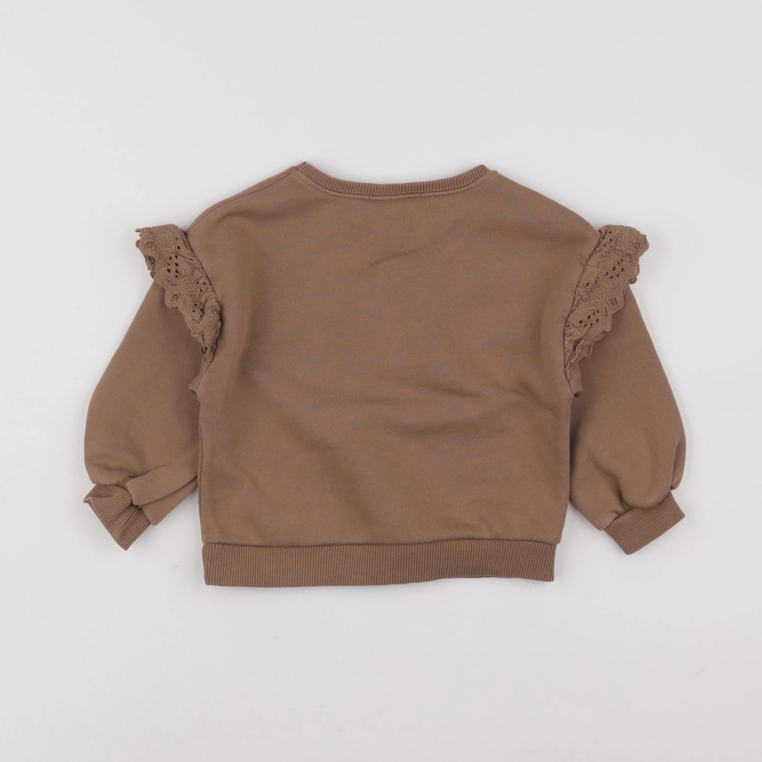Zara - sweat marron - 12/18 mois