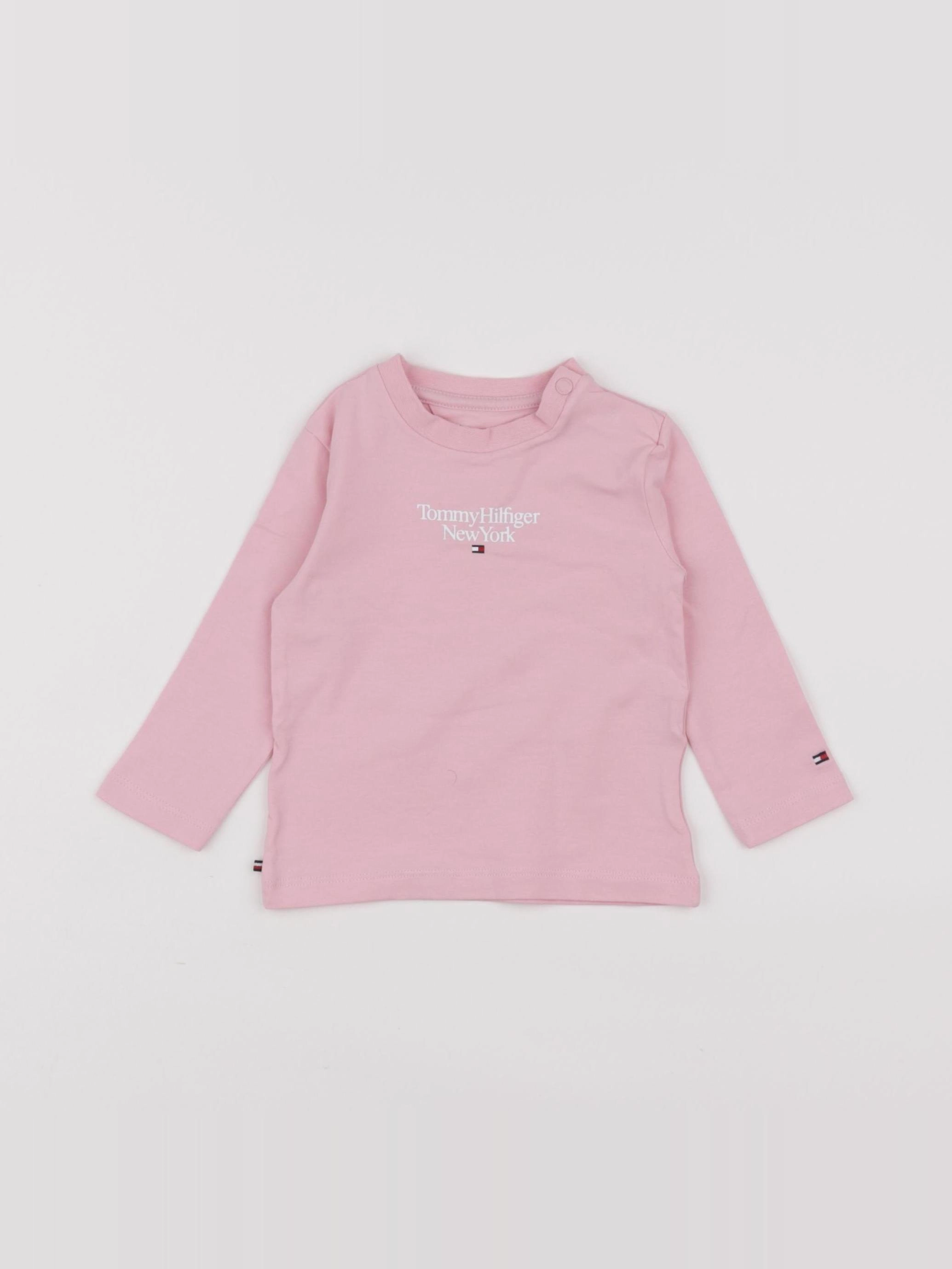 Tommy Hilfiger - tee-shirt rose - 3/6 mois