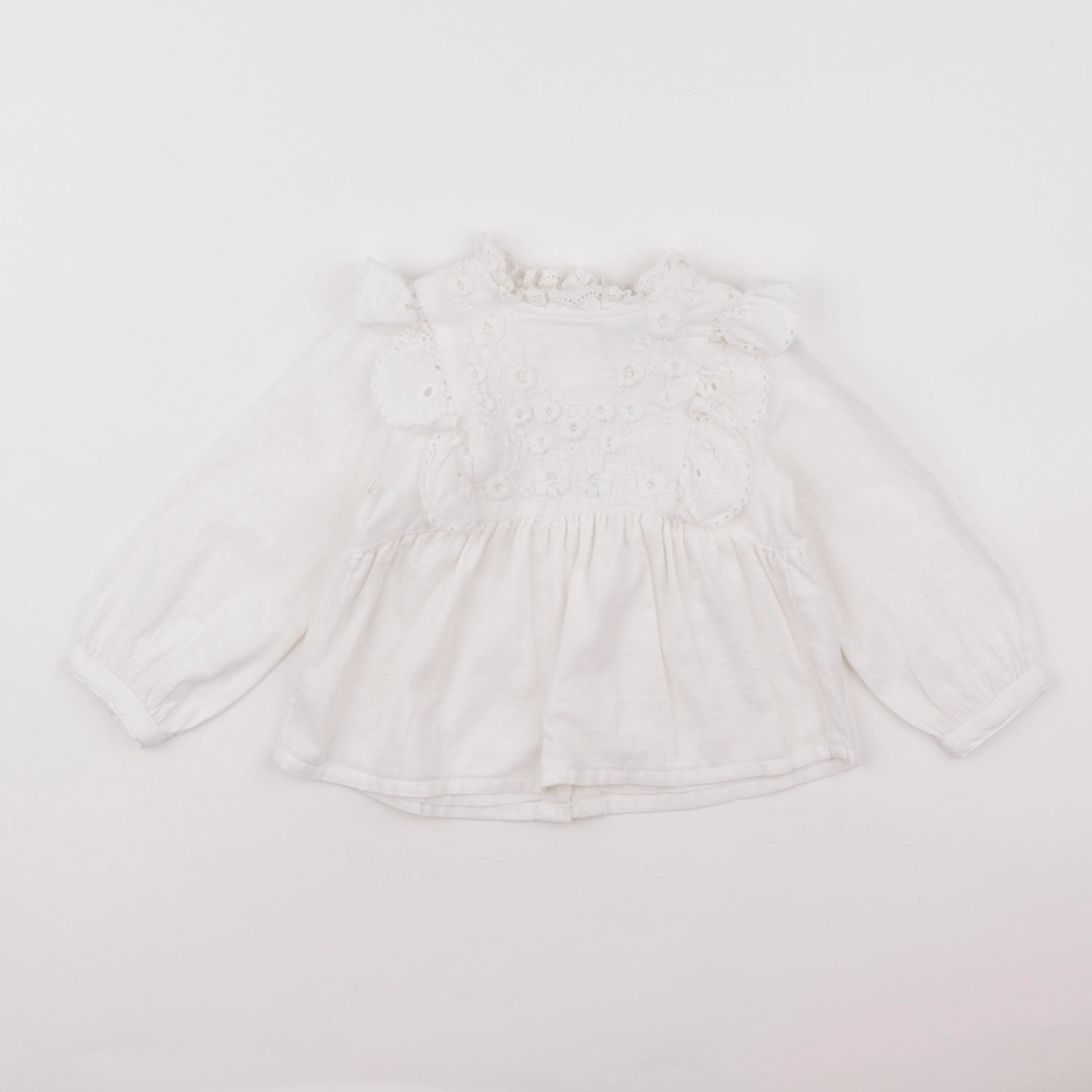 Tape à l'oeil - blouse blanc - 24 mois