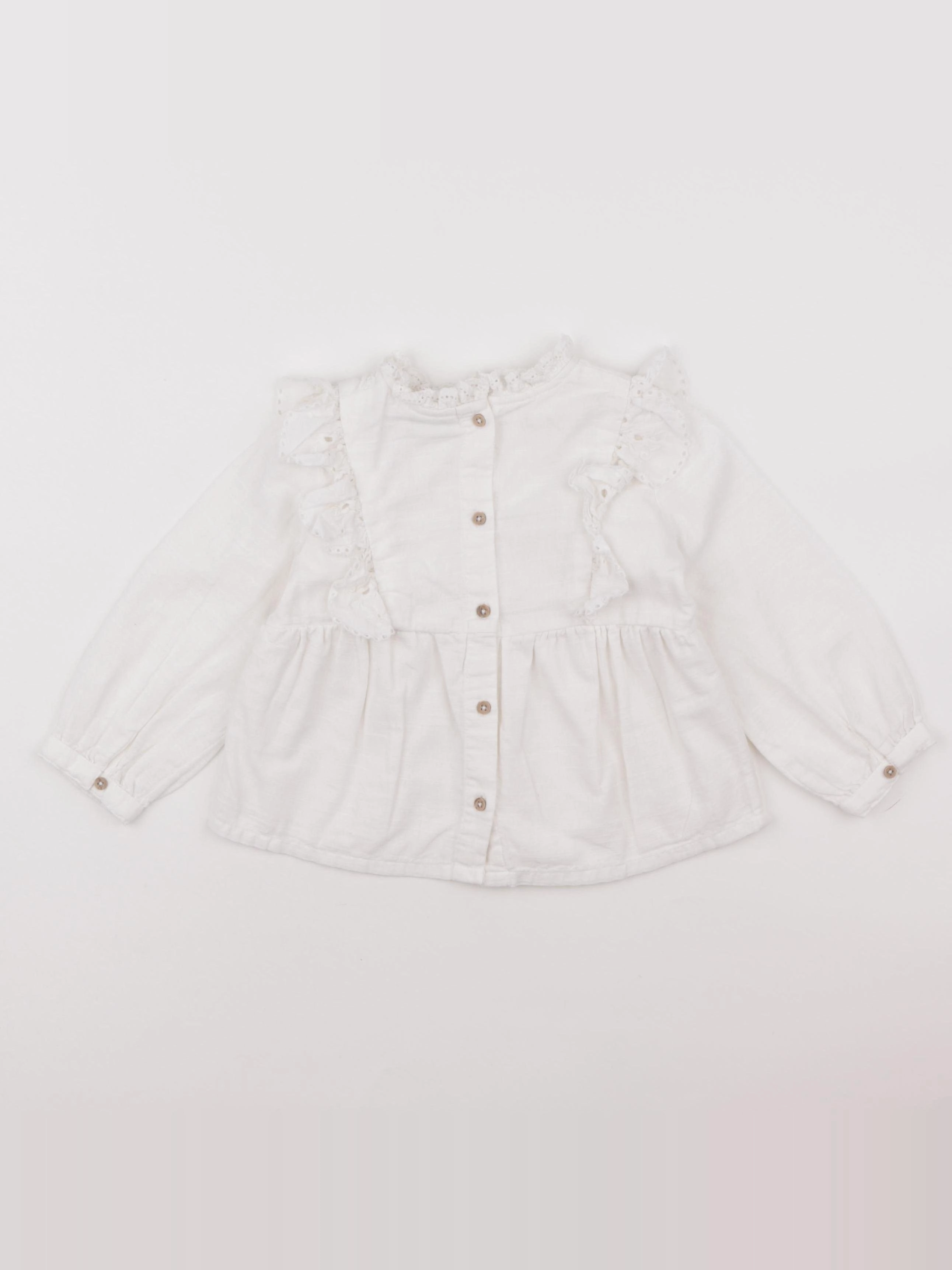 Tape à l'oeil - blouse blanc - 24 mois