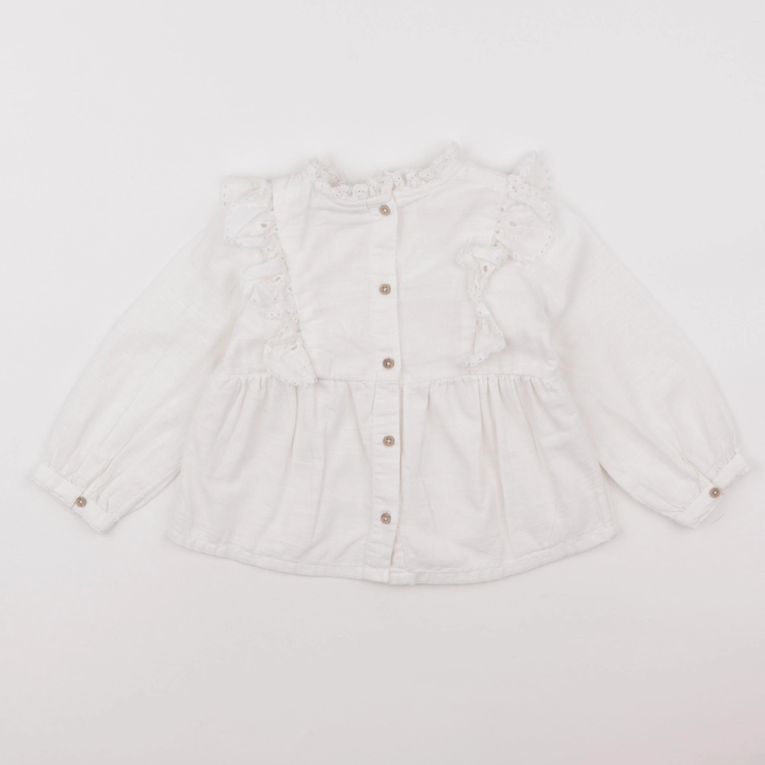 Tape à l'oeil - blouse blanc - 24 mois