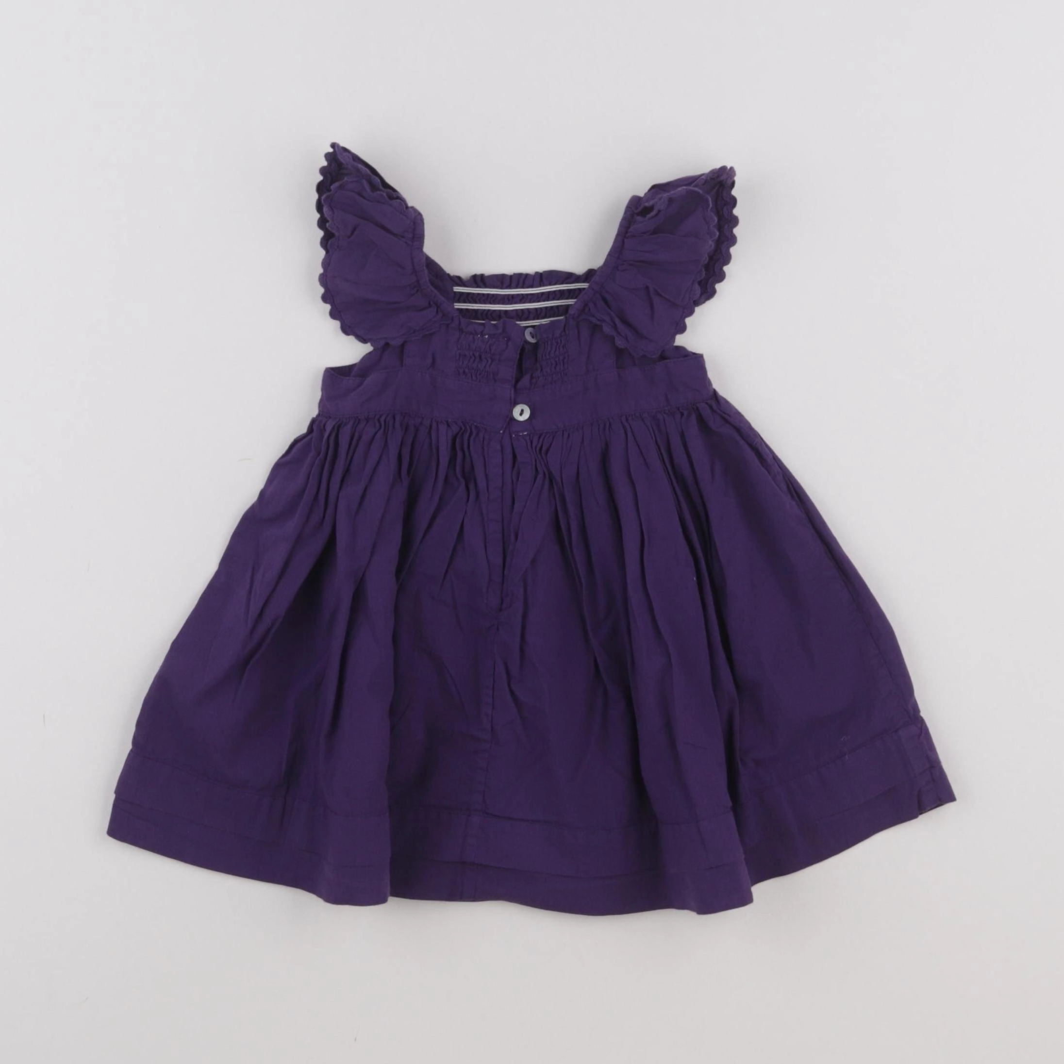 Bonton - robe violet - 6 mois