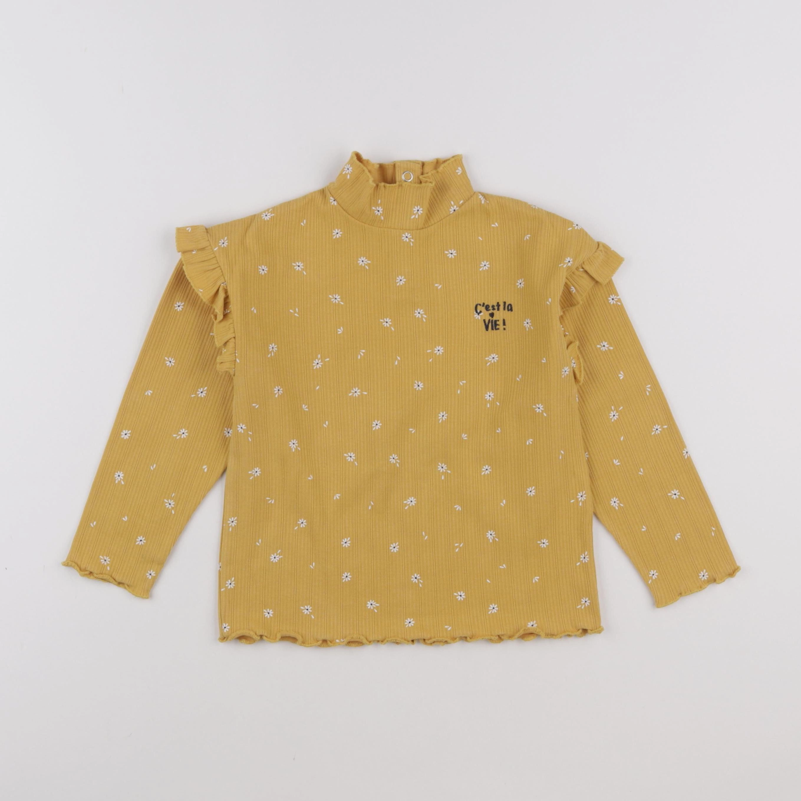 Vertbaudet - sous-pull jaune - 3 ans