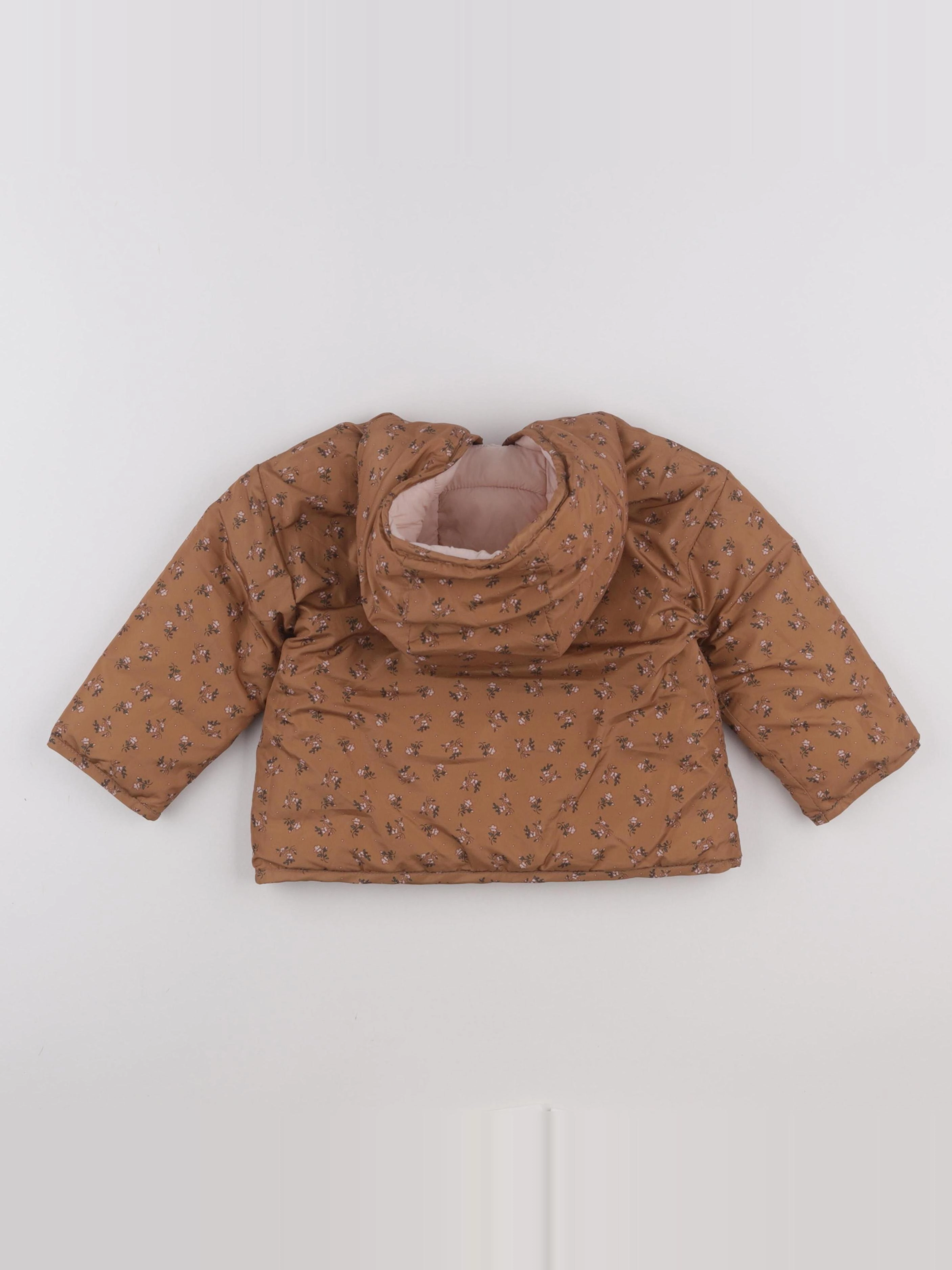 Vertbaudet - doudoune réversible marron - 24 mois