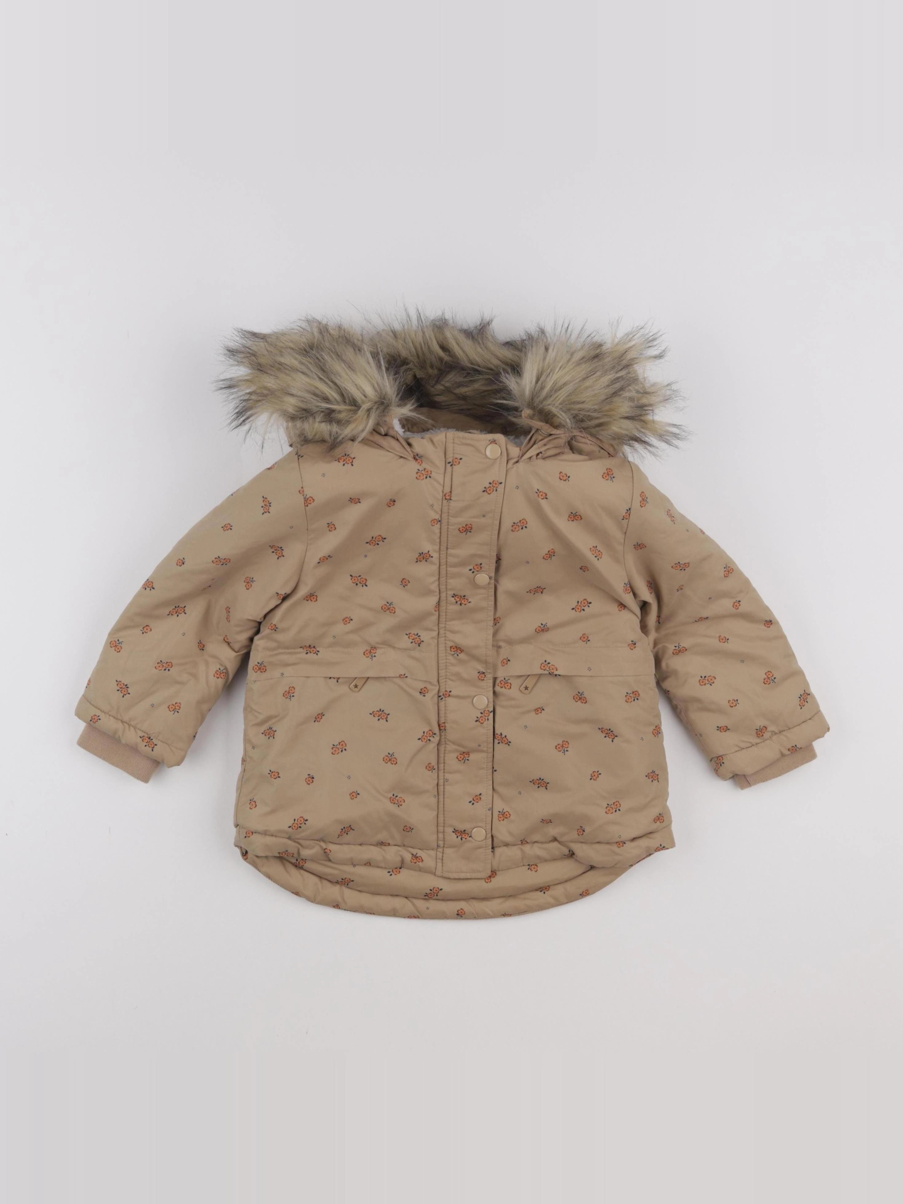 Vertbaudet - parka marron - 2 ans