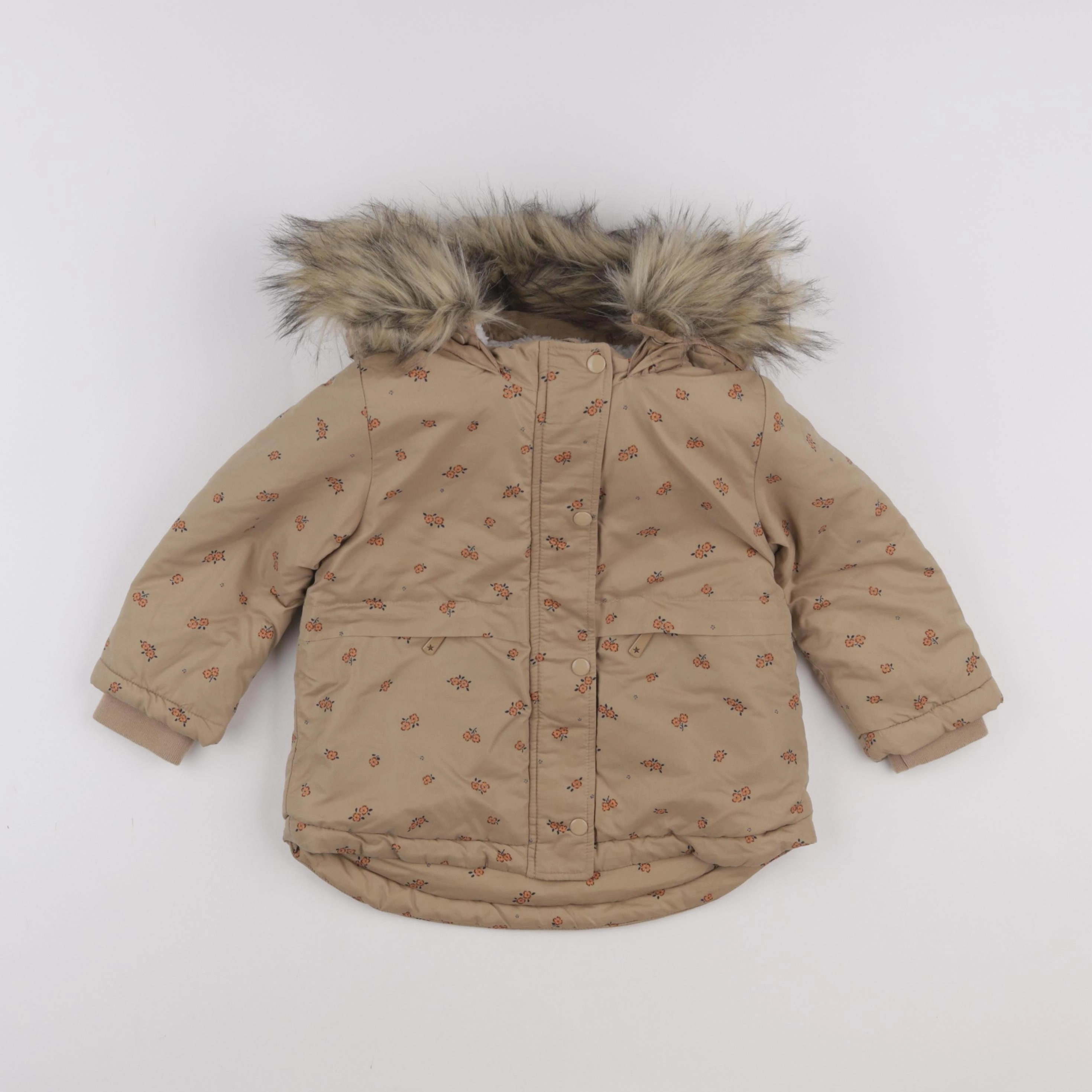 Vertbaudet - parka marron - 2 ans