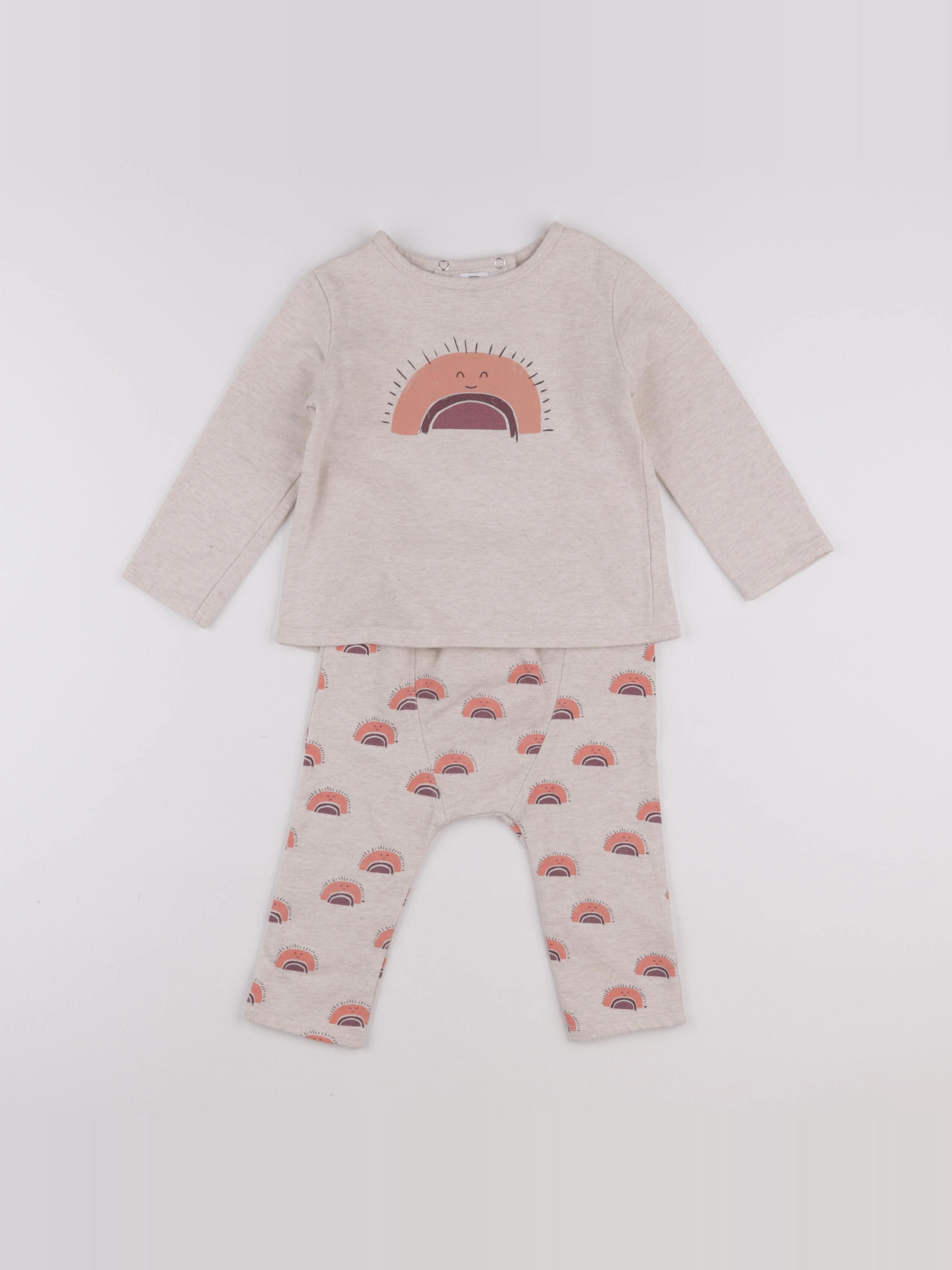 La Redoute - ensemble beige - 2 ans