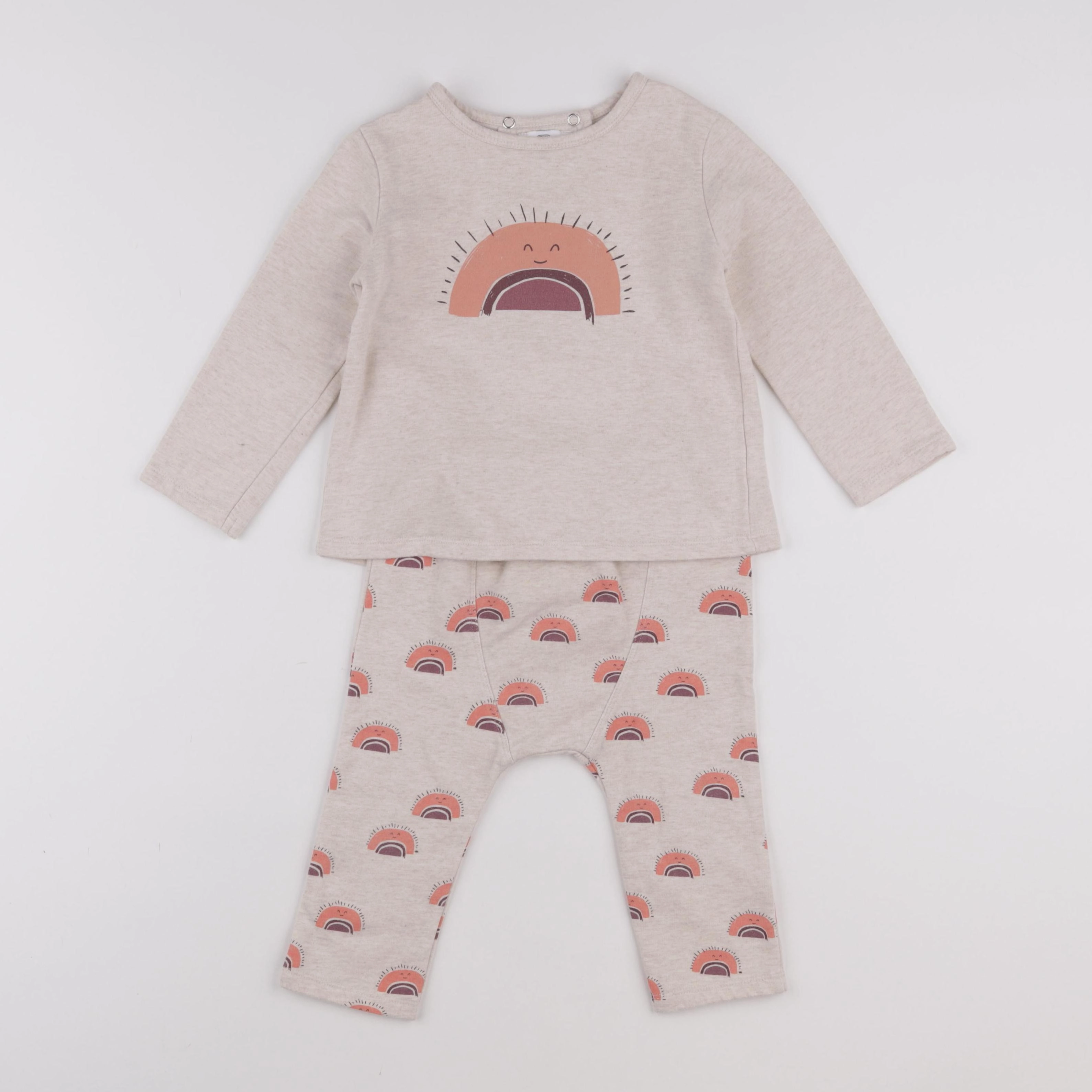 La Redoute - ensemble beige - 2 ans