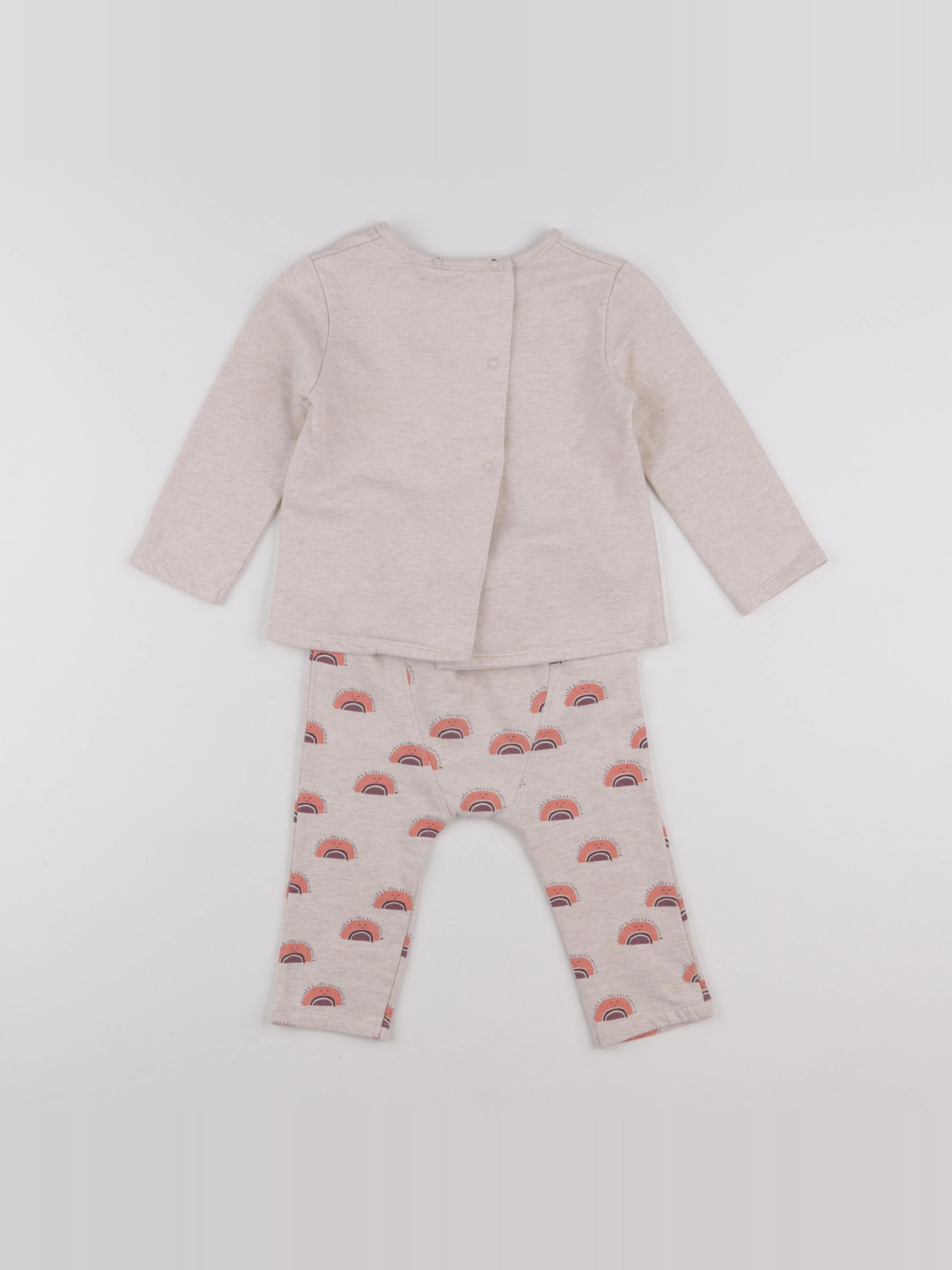 La Redoute - ensemble beige - 2 ans