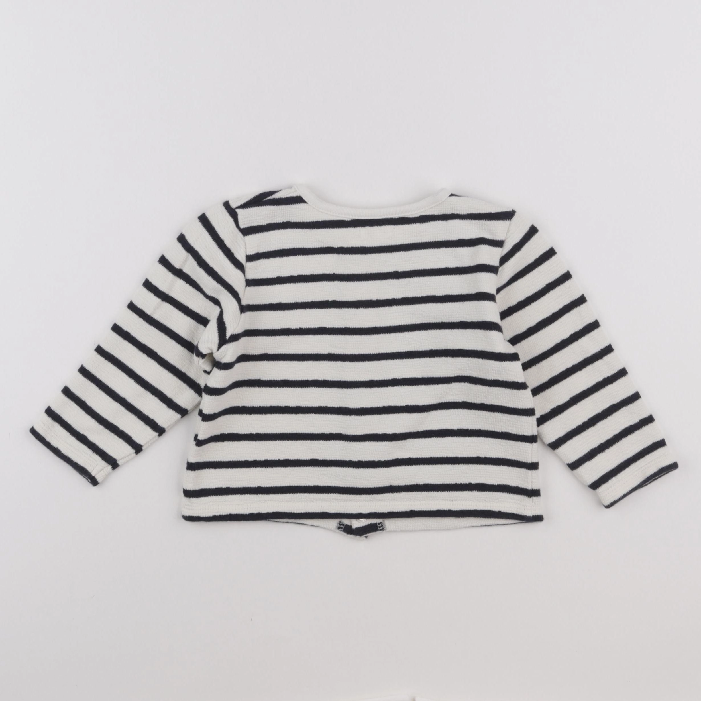 Boutchou - gilet blanc, bleu - 24 mois