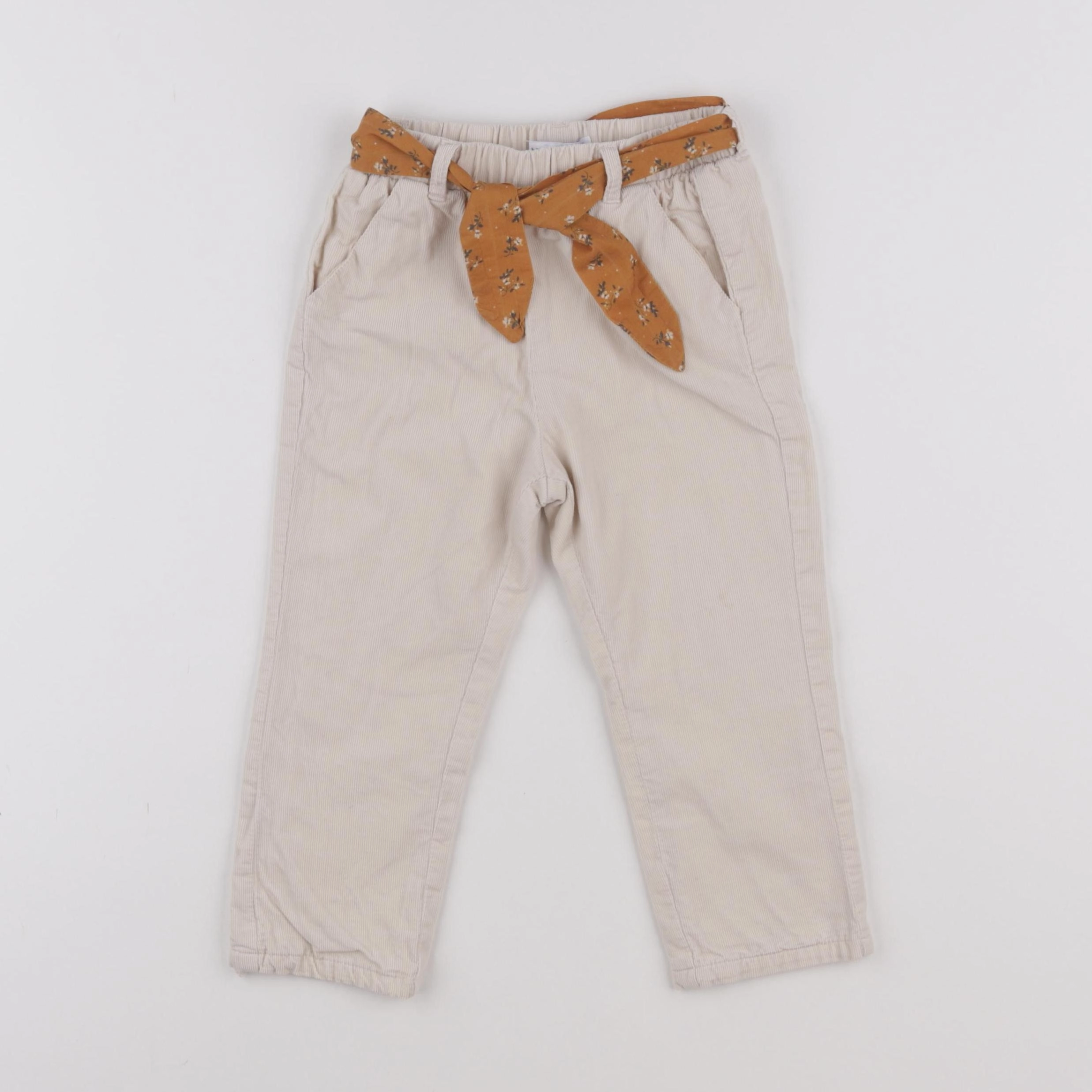 Vertbaudet - pantalon beige - 2 ans