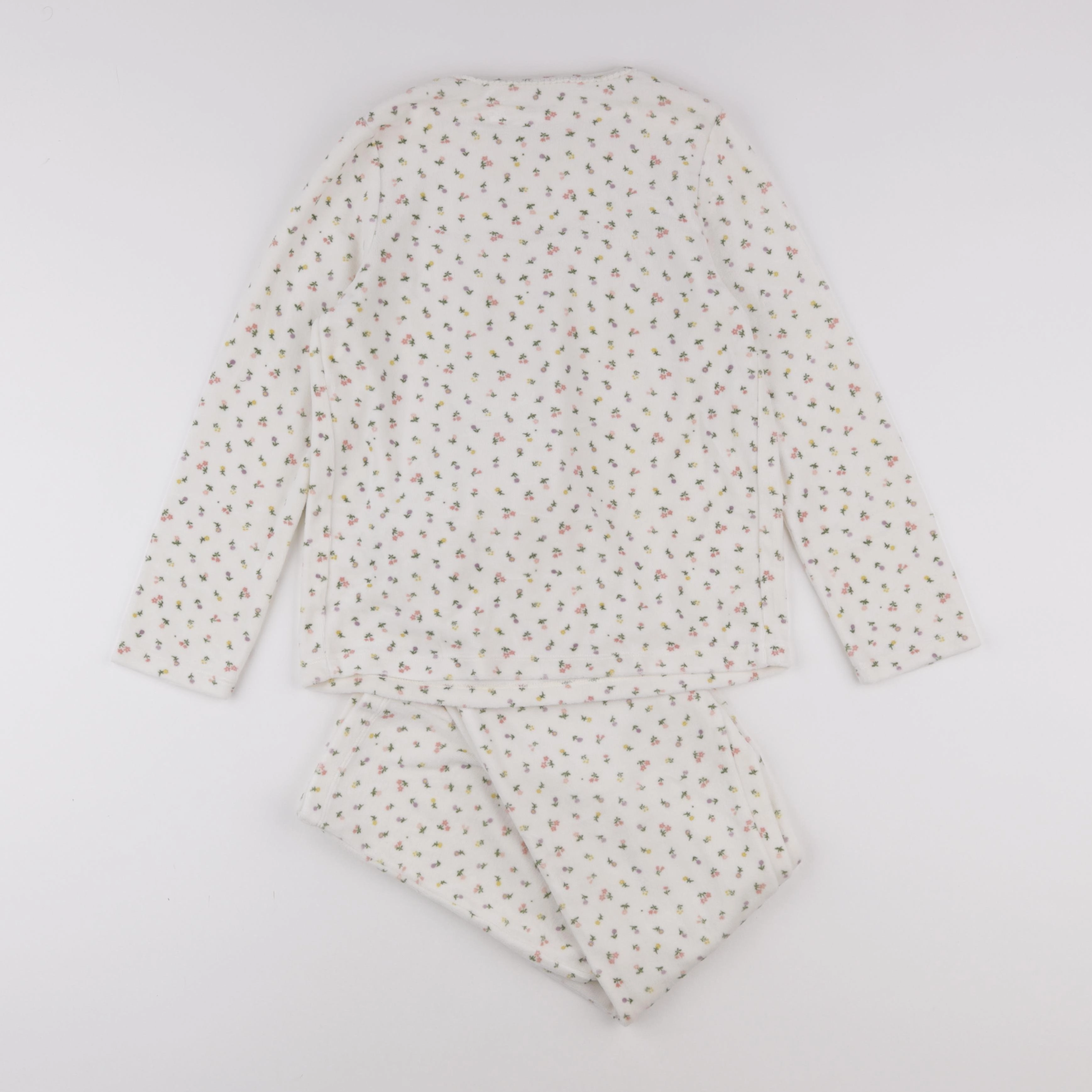 Vertbaudet - pyjama velours beige - 4 ans