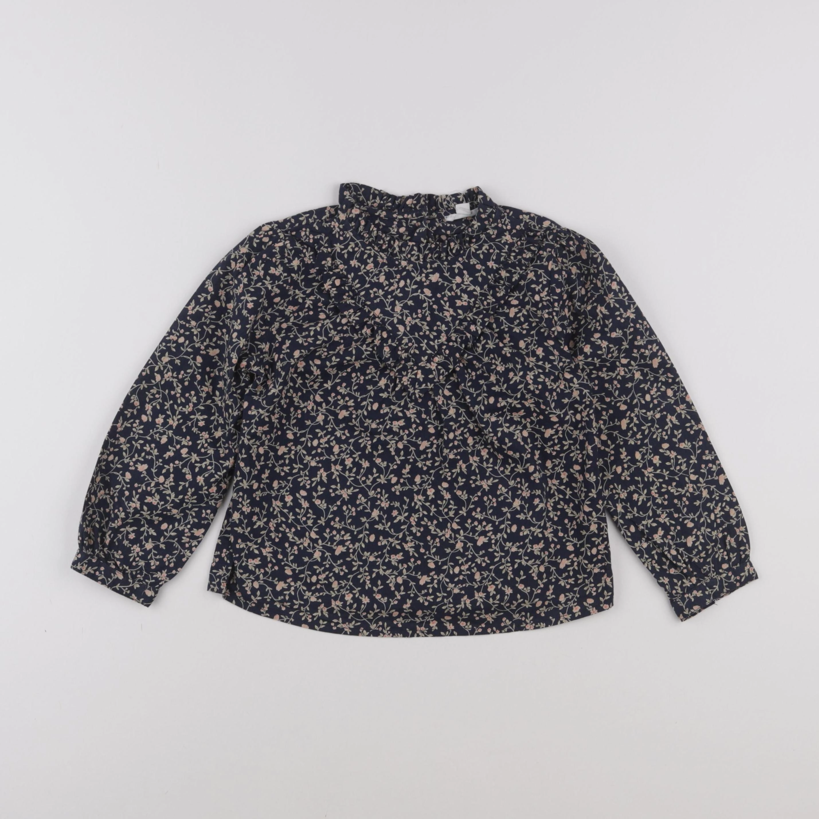 Vertbaudet - blouse bleu, beige - 4 ans