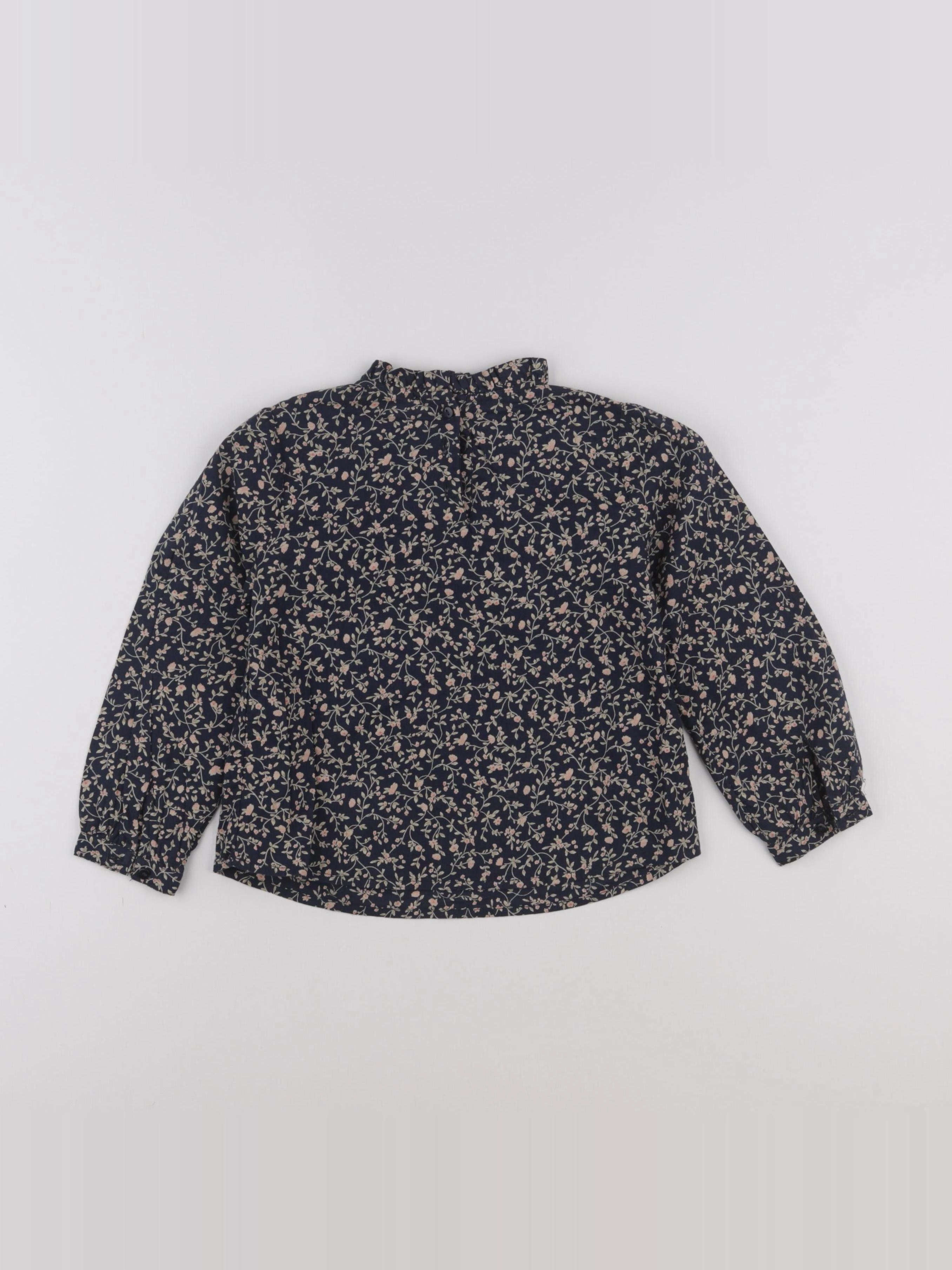 Vertbaudet - blouse bleu, beige - 4 ans