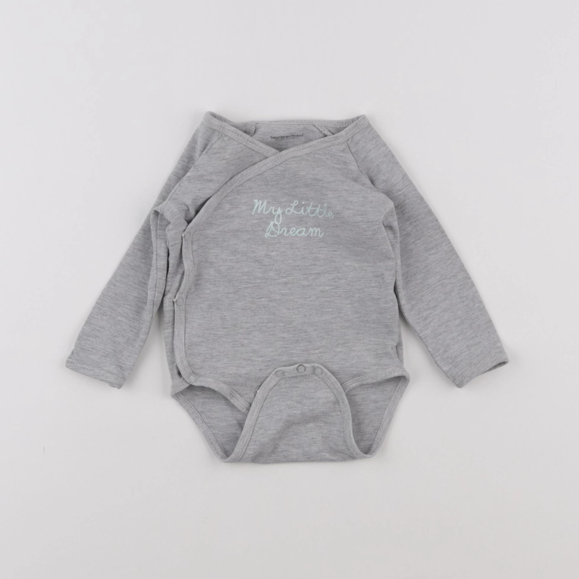Vertbaudet - body gris - 9 mois