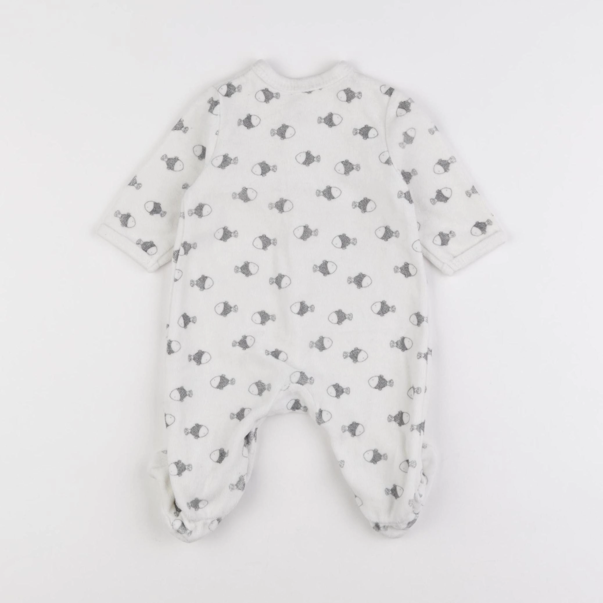 La Redoute - pyjama velours blanc - 3 mois