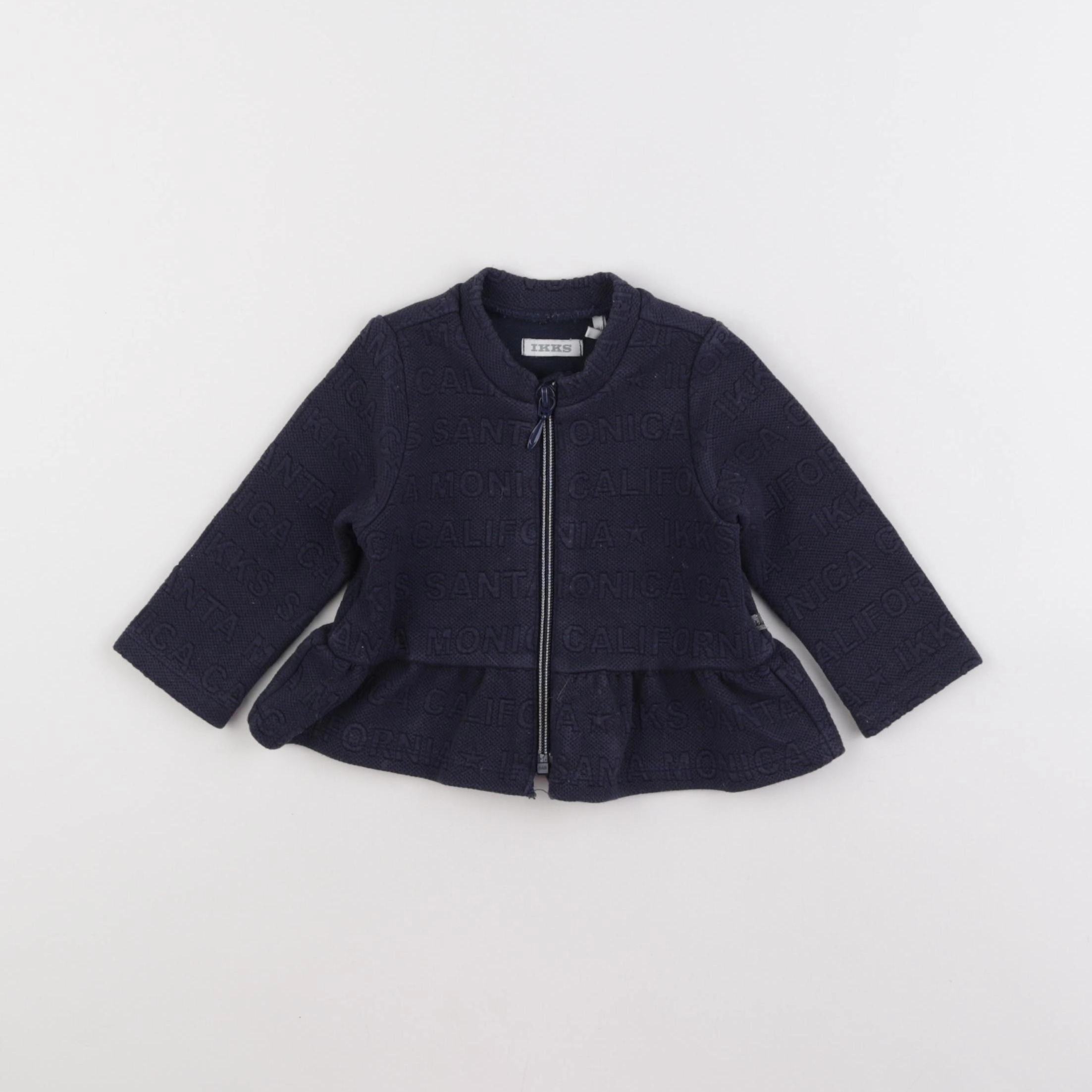 IKKS - sweat bleu - 6 mois