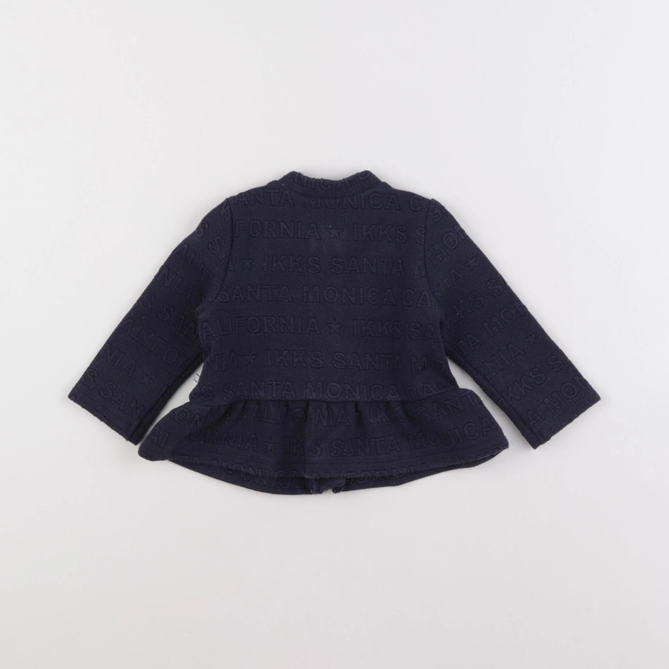IKKS - sweat bleu - 6 mois