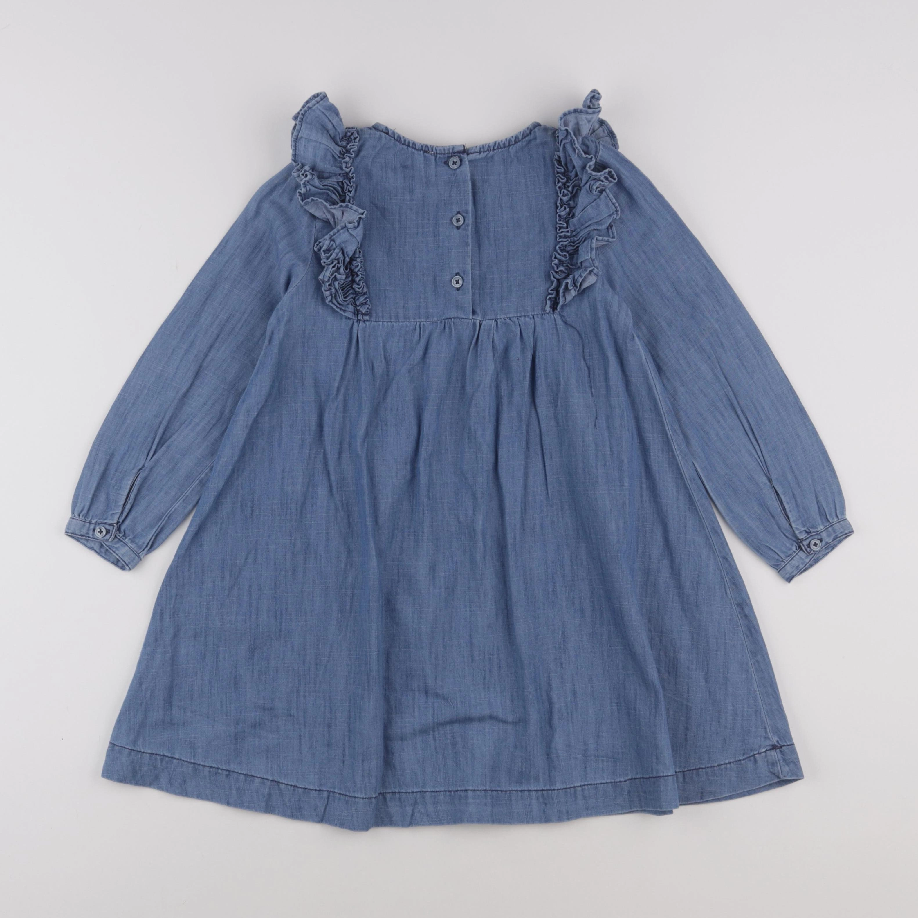 Monoprix - robe bleu - 6 ans