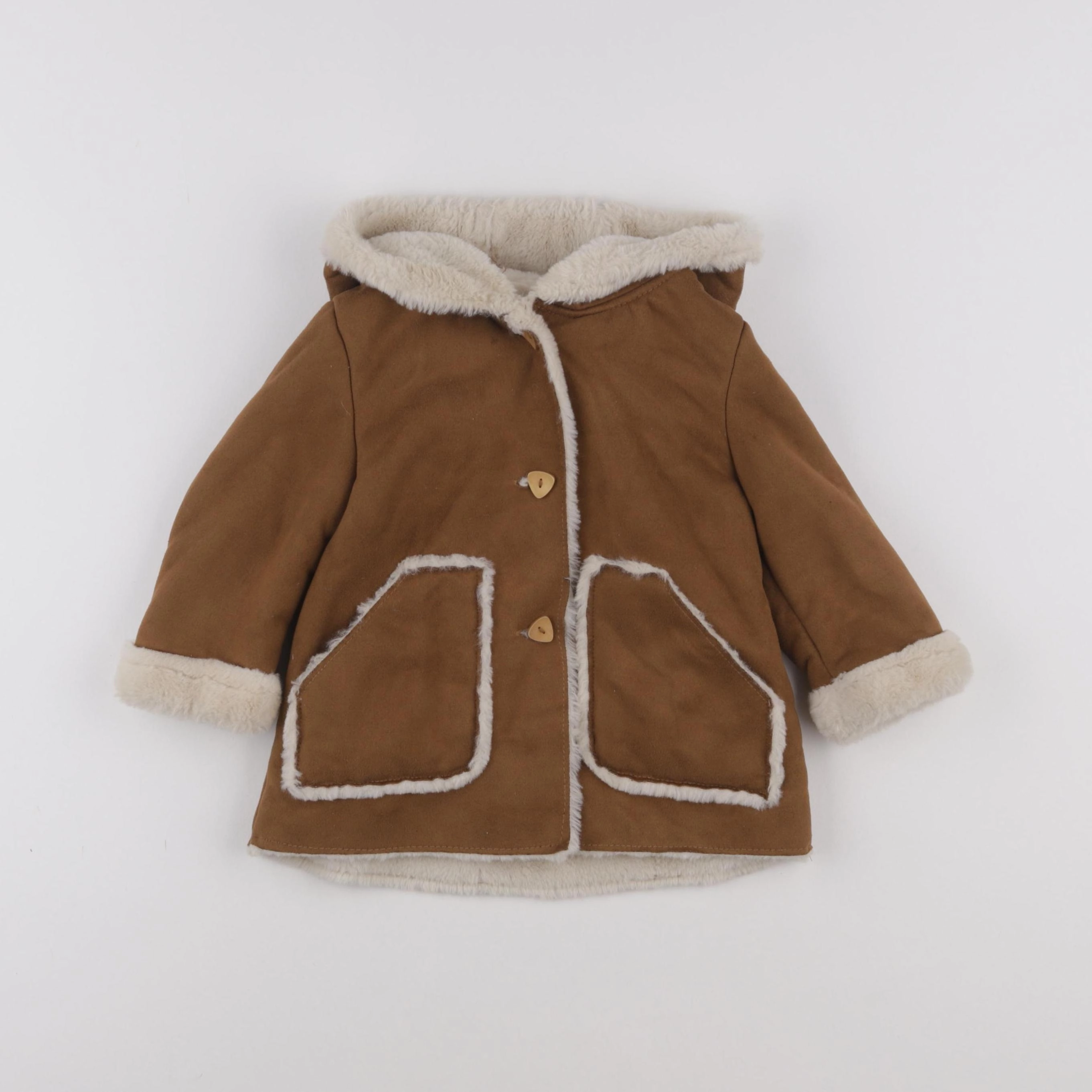 Mango - manteau marron - 18/24 mois