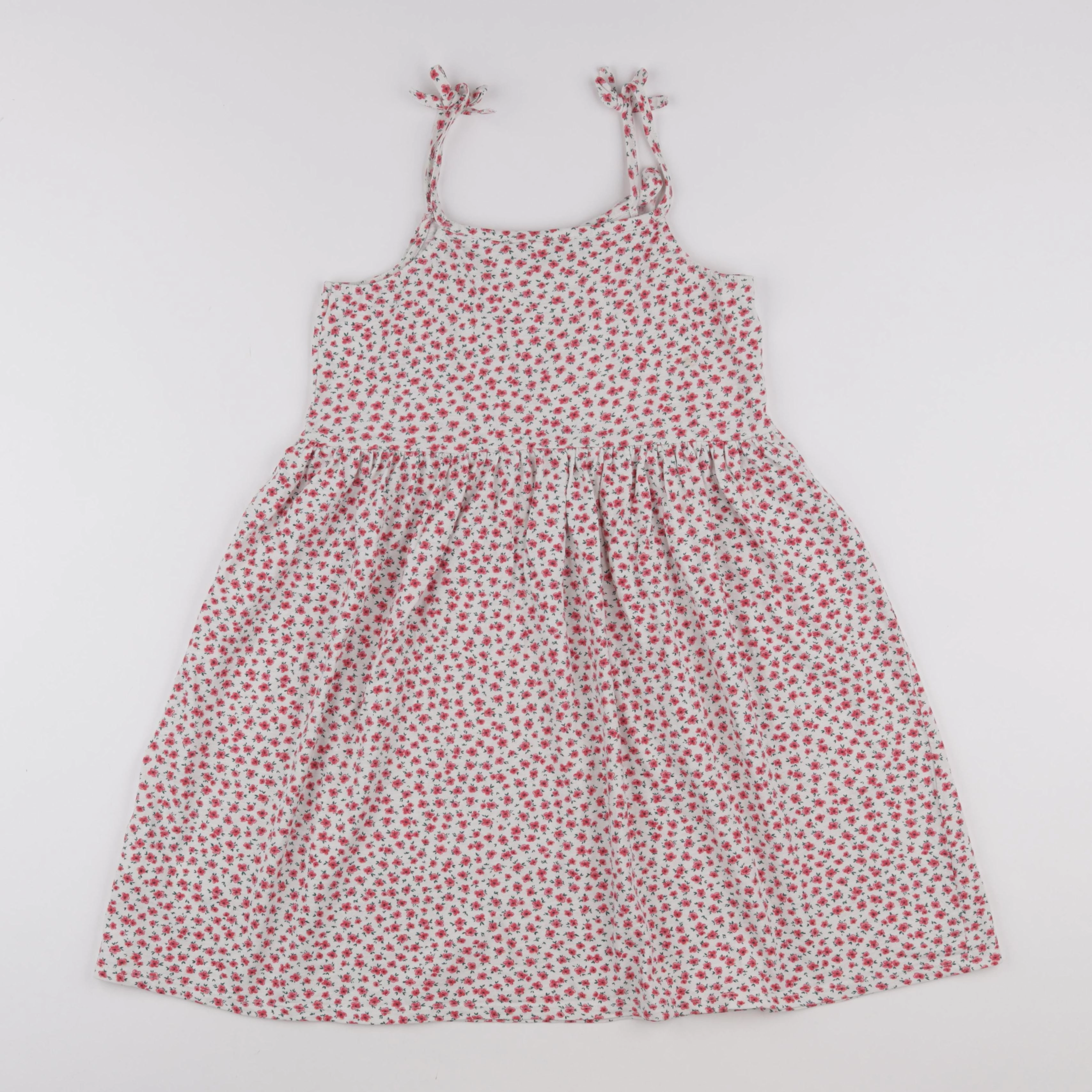 Vertbaudet - robe beige, rouge - 12 ans