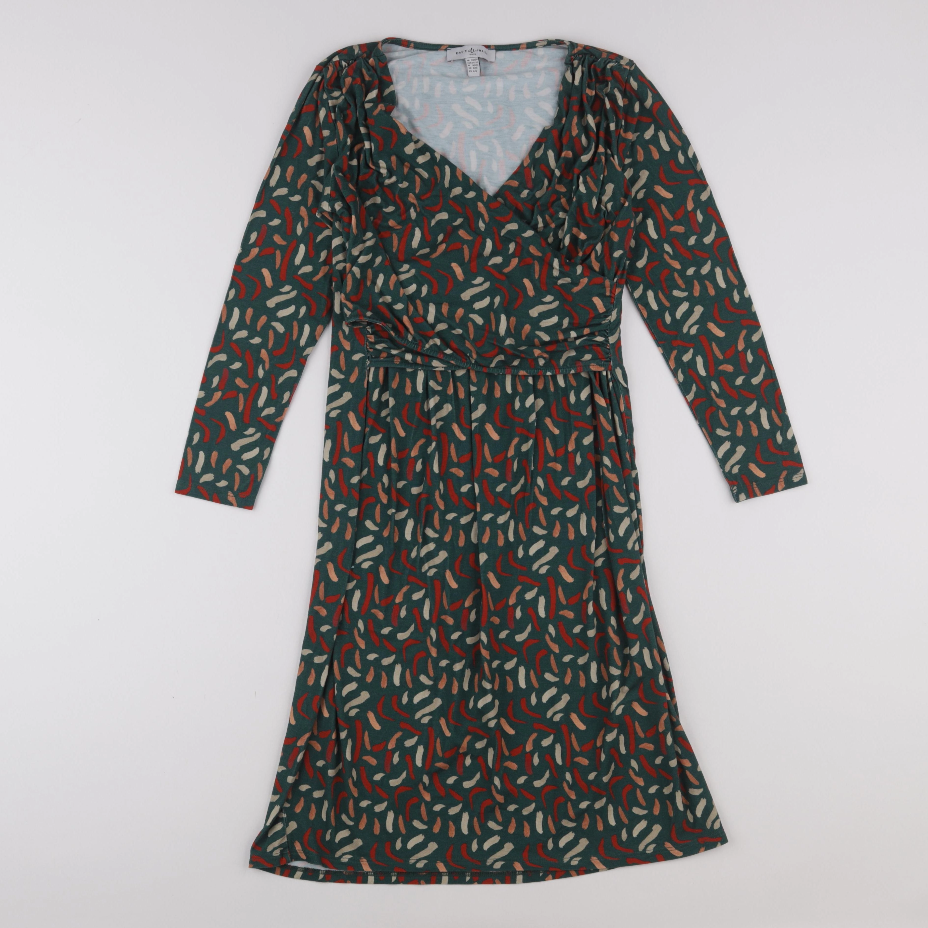 Envie de fraise - robe grossesse vert - 36 à 38